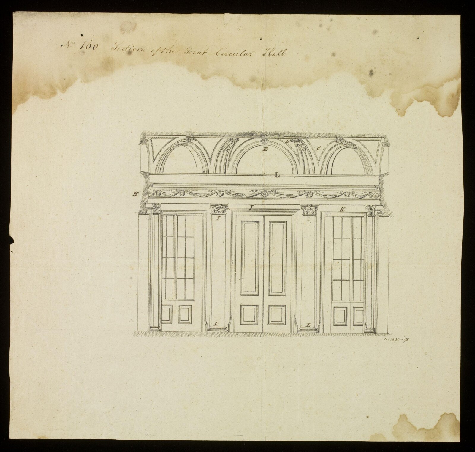 Drawing, Richard Jupp, 1797-98.
