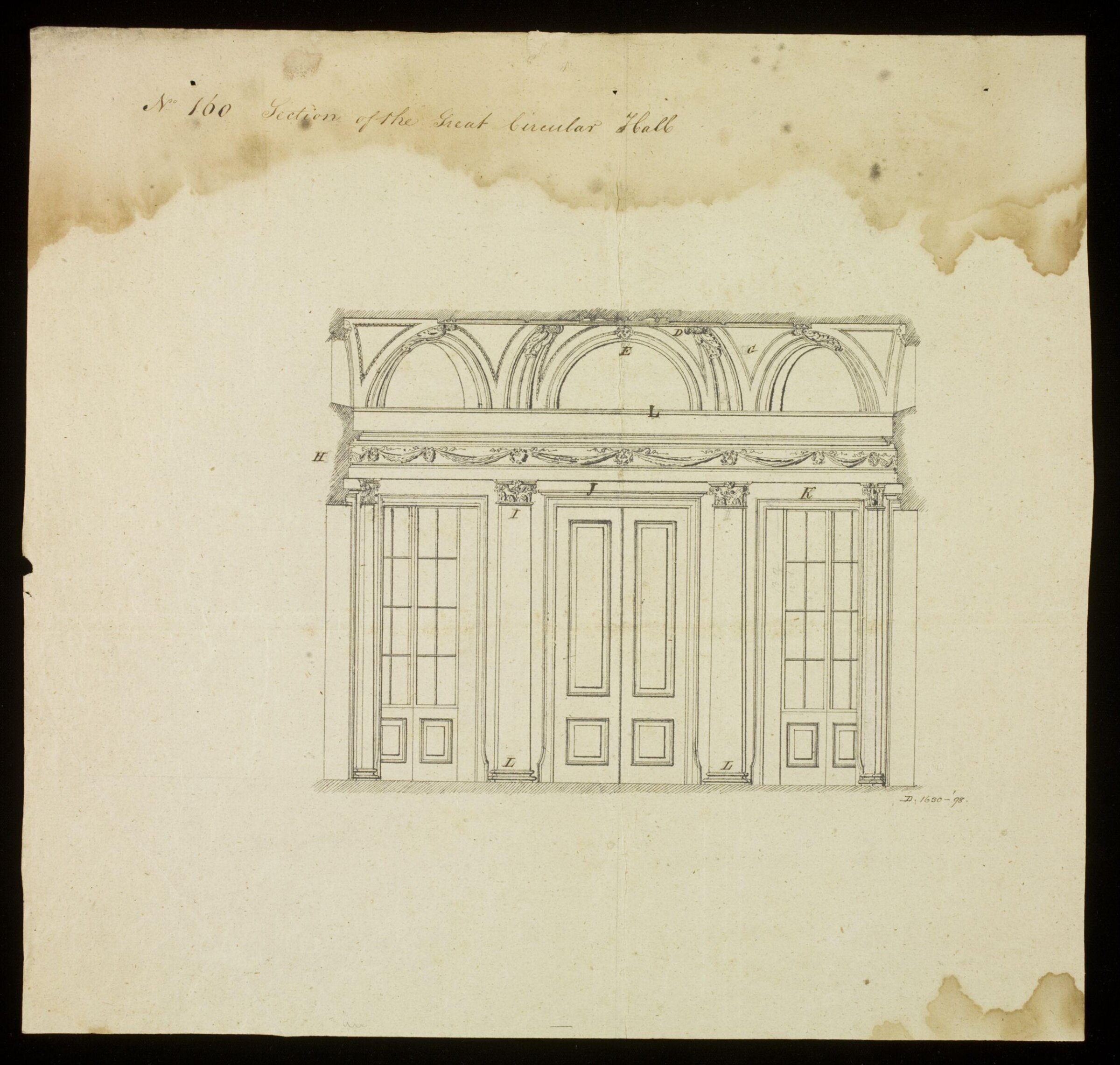 Drawing, Richard Jupp, 1797-98.