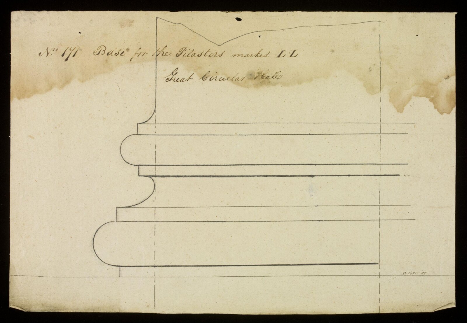 Drawing, Richard Jupp, 1797-98.