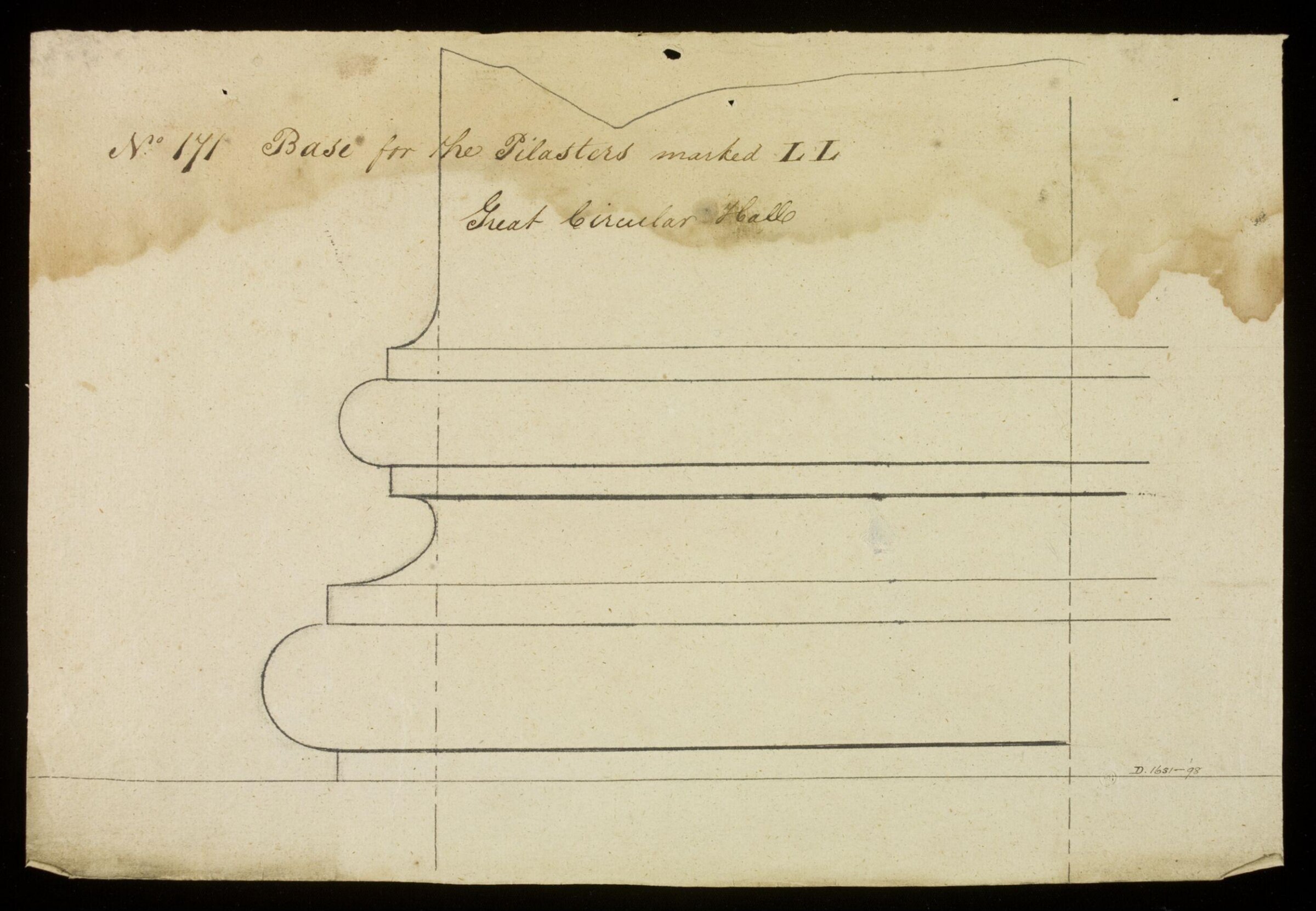 Drawing, Richard Jupp, 1797-98.