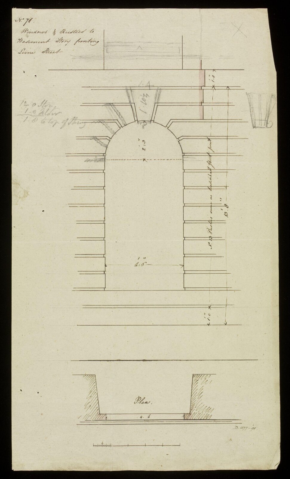 Drawing, Richard Jupp, 1797-98.