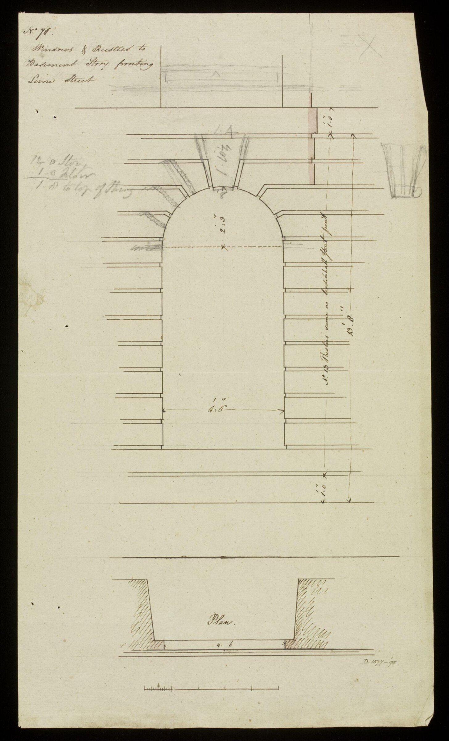 Drawing, Richard Jupp, 1797-98.