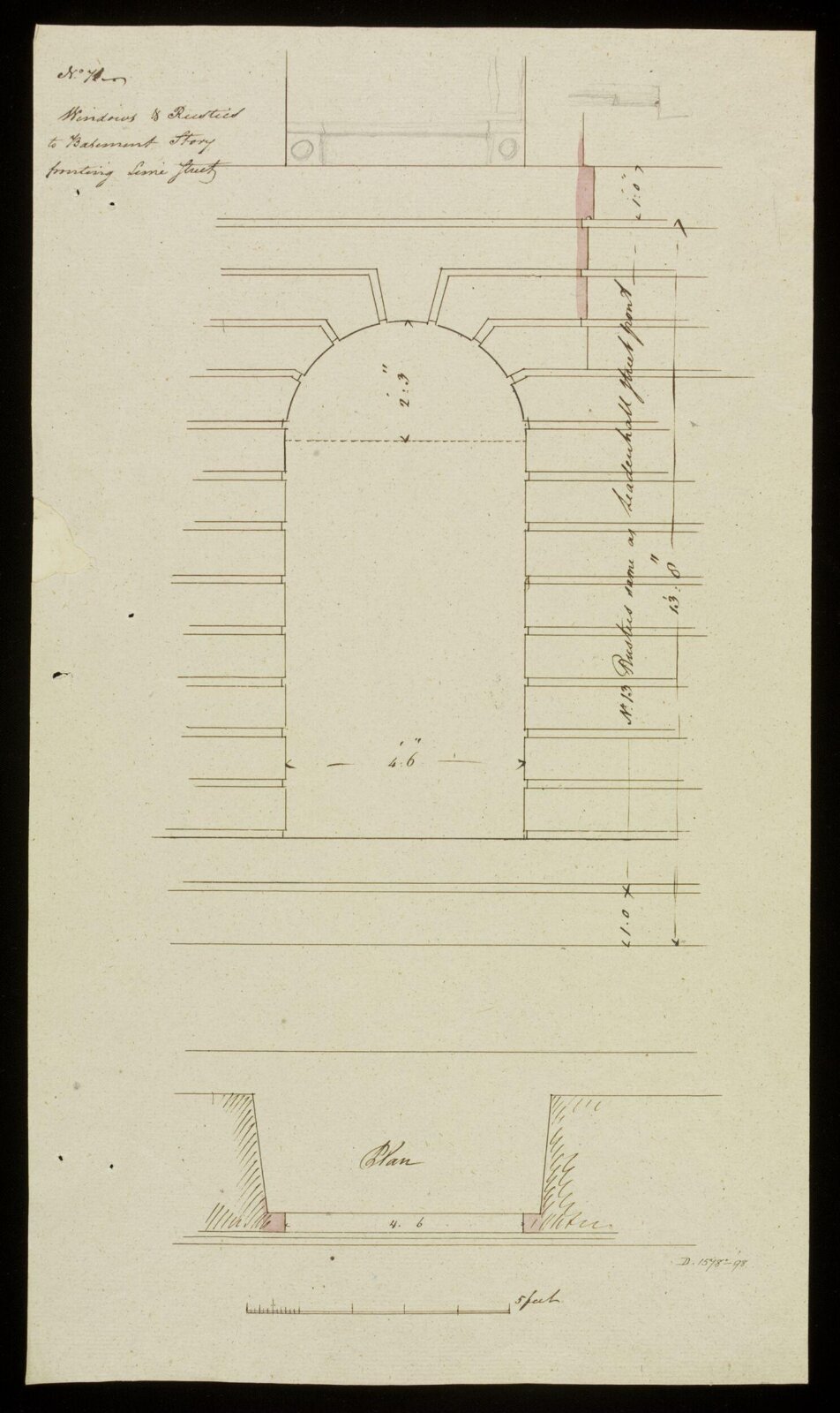 Drawing, Richard Jupp, 1797-98.