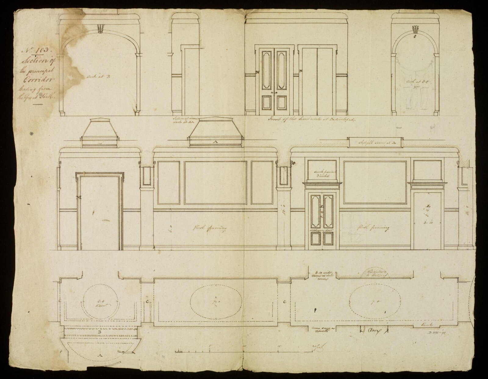 Drawing, Richard Jupp, 1797-98.