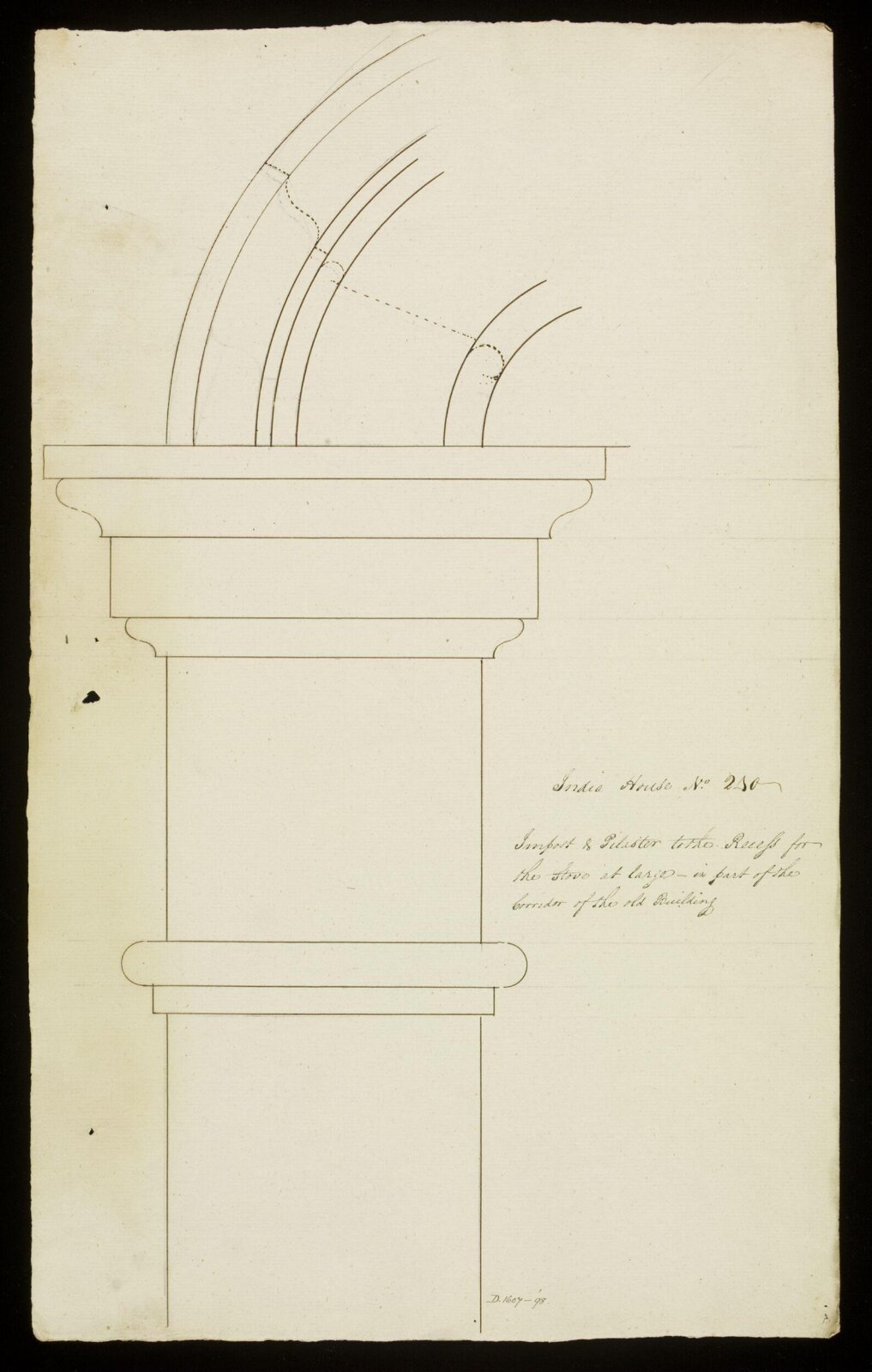 Drawing, Richard Jupp, 1797-98.