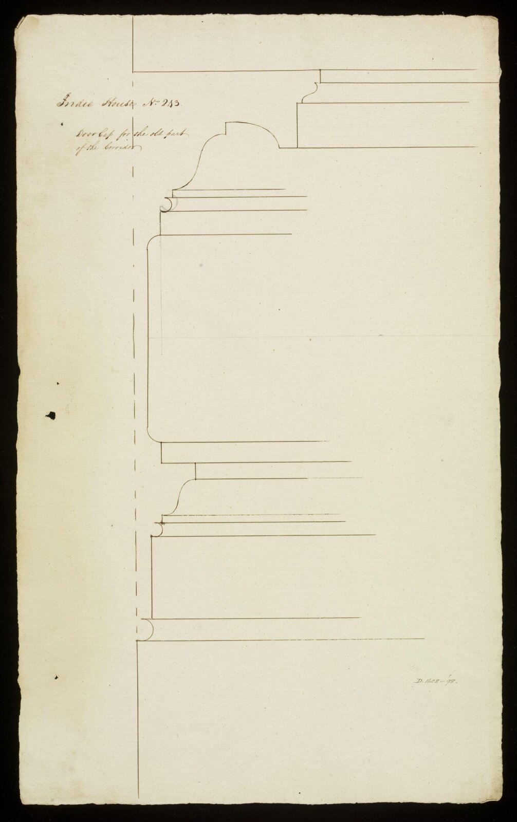 Drawing, Richard Jupp, 1797-98.