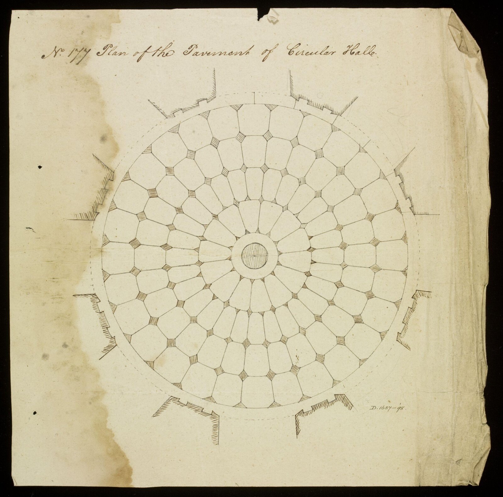 Drawing, Richard Jupp, 1797-98.