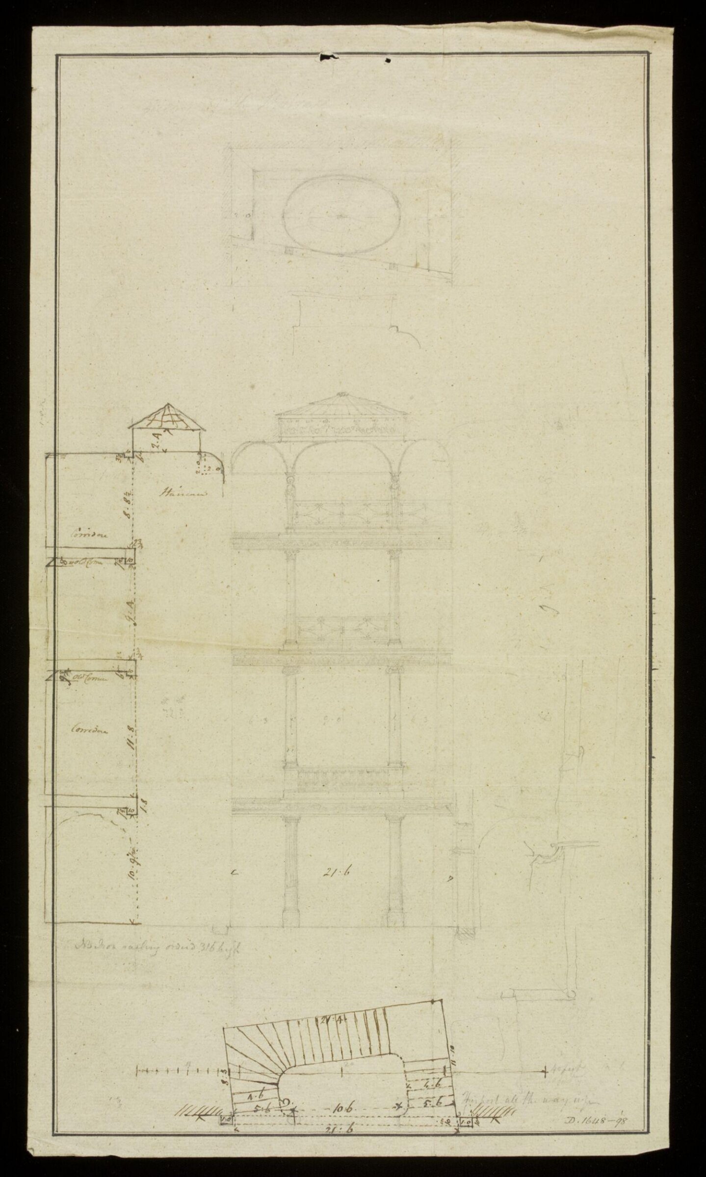 Drawing, Richard Jupp, 1797-98.