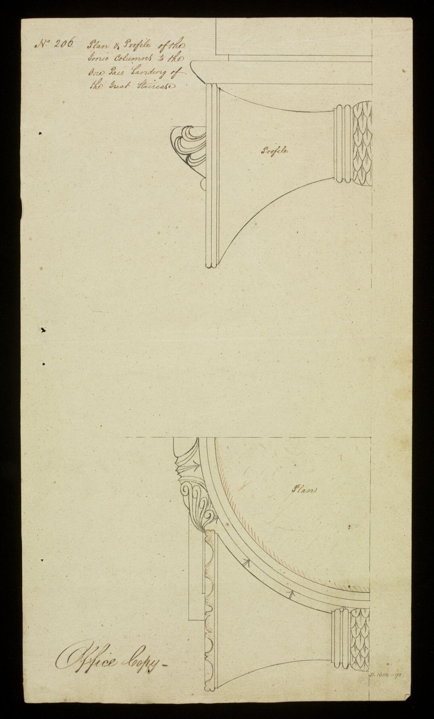 Drawing, Richard Jupp, 1797-98.