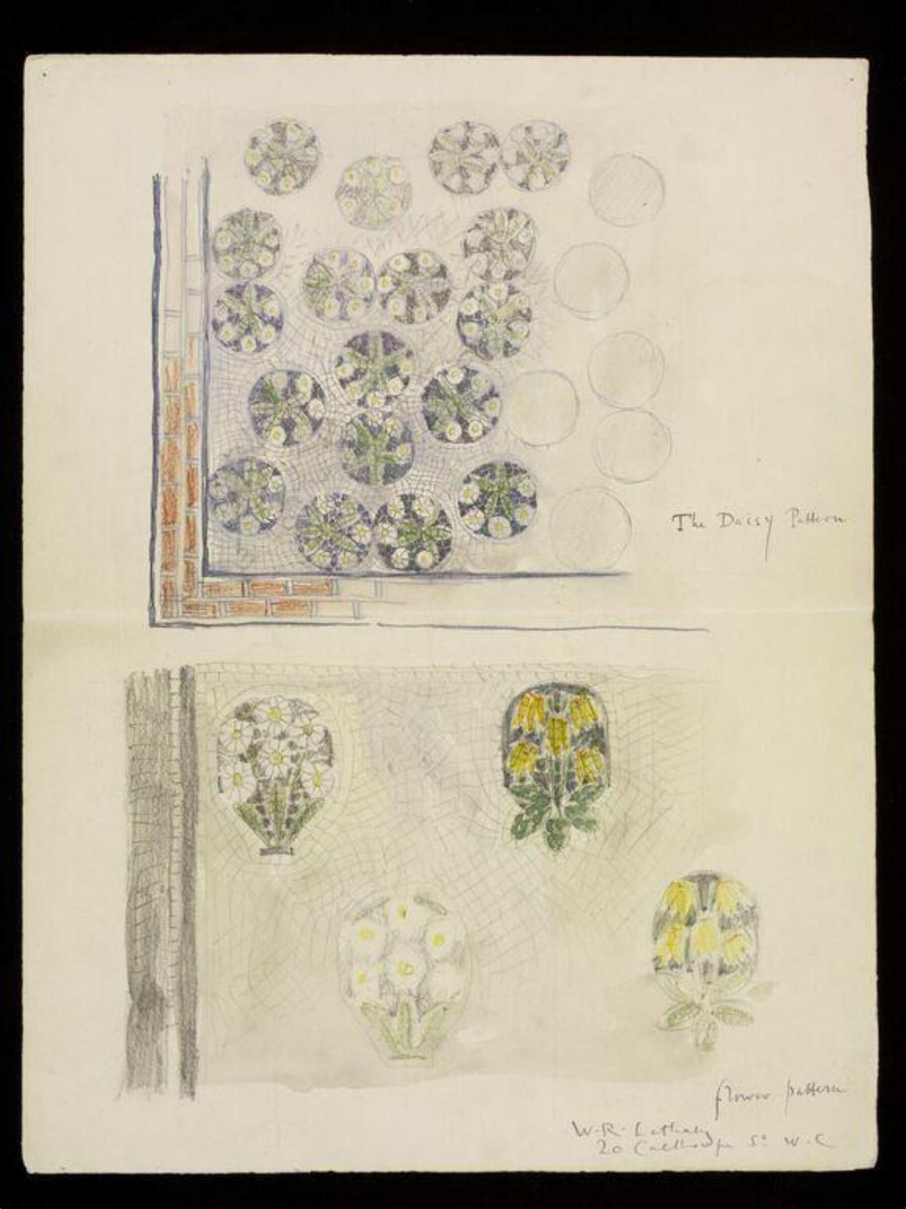 Drawing, W. R. Lethaby, late 19th-early 20th century