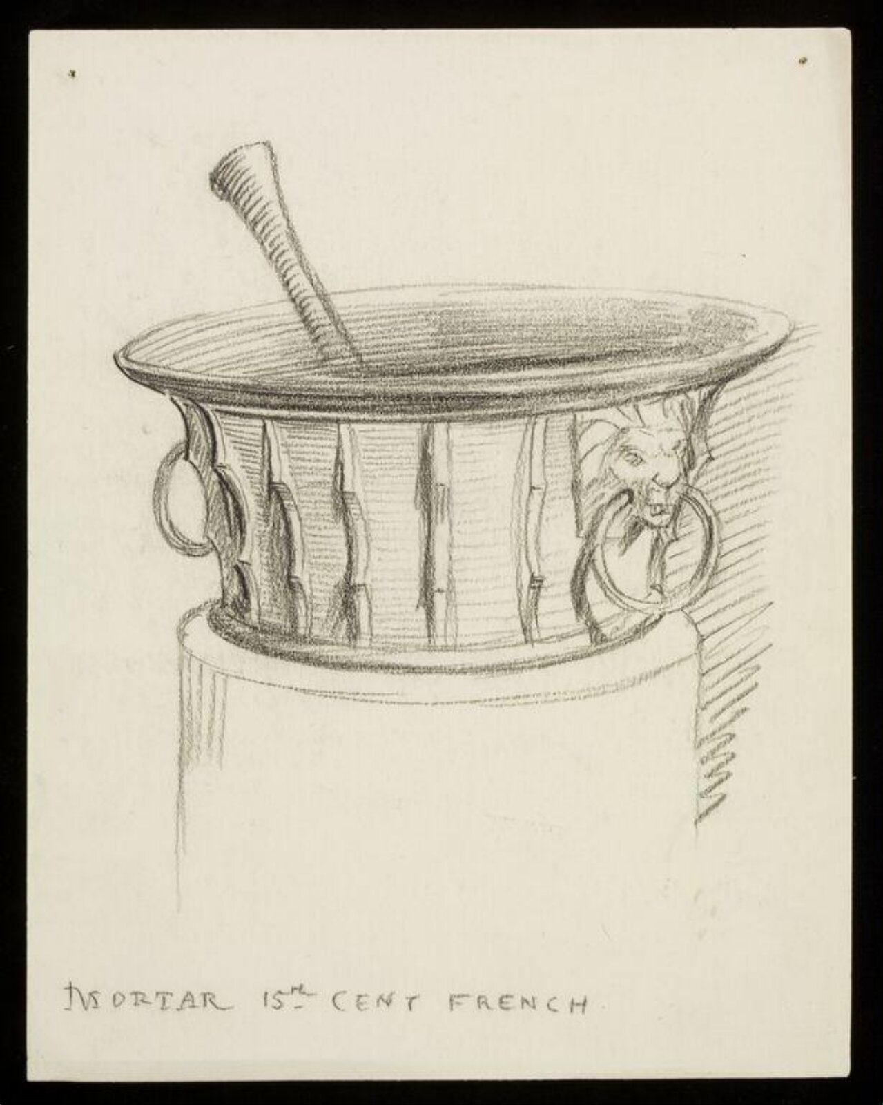 Drawing, W. R. Lethaby, late 19th-early 20th century