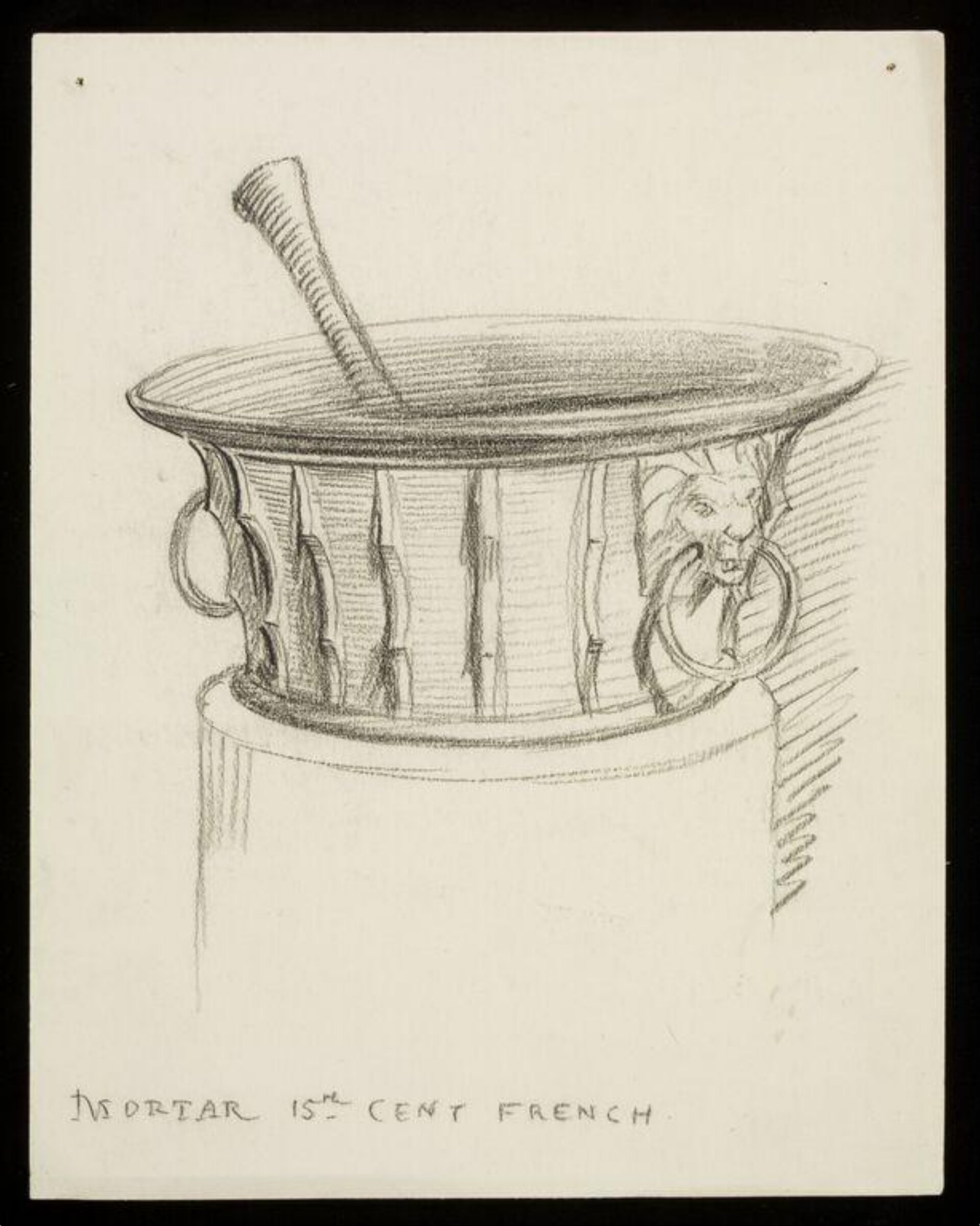 Drawing, W. R. Lethaby, late 19th-early 20th century