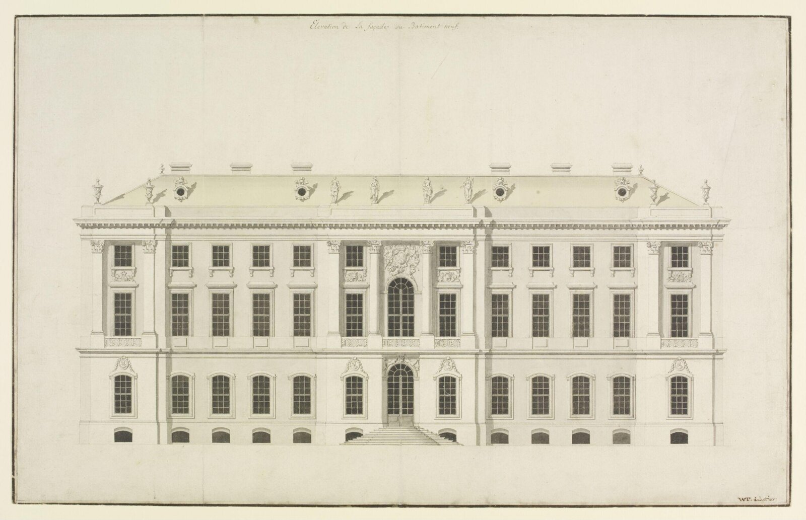 Drawing, Johann Von Bodt, 1709
