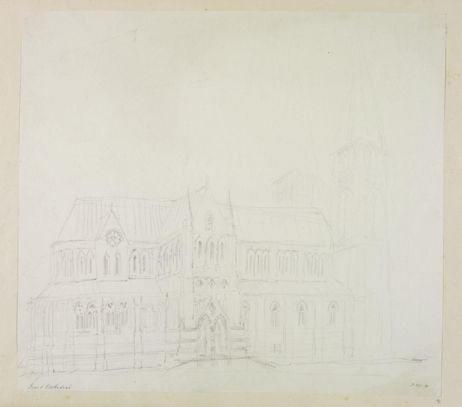 Drawing, William Burges, ca. 1878