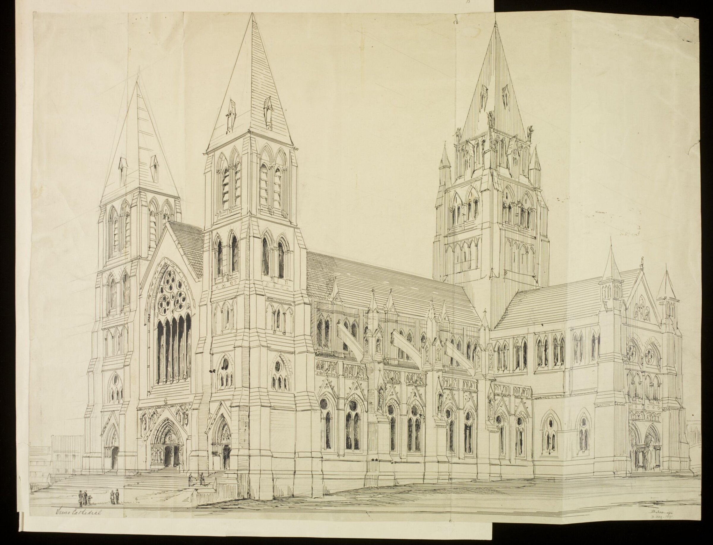 Drawing, William Burges, ca. 1878