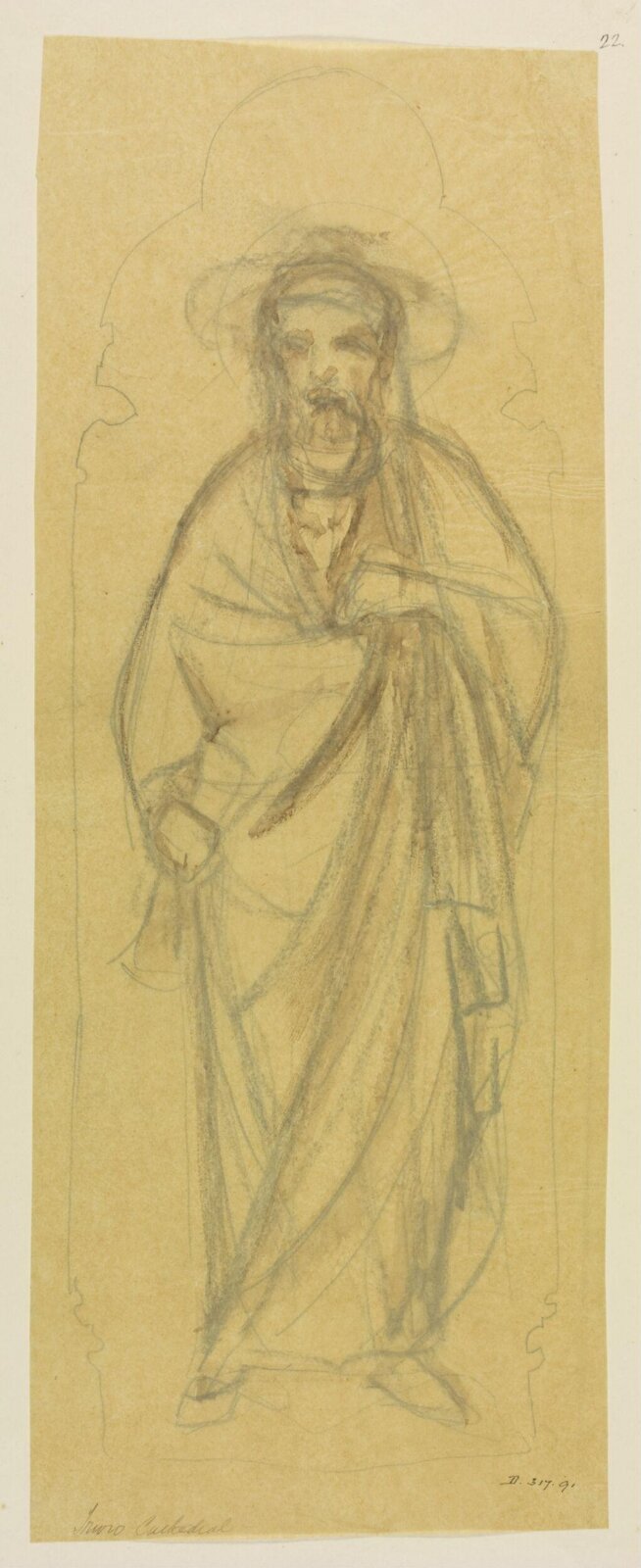 Drawing, William Burges, ca. 1878