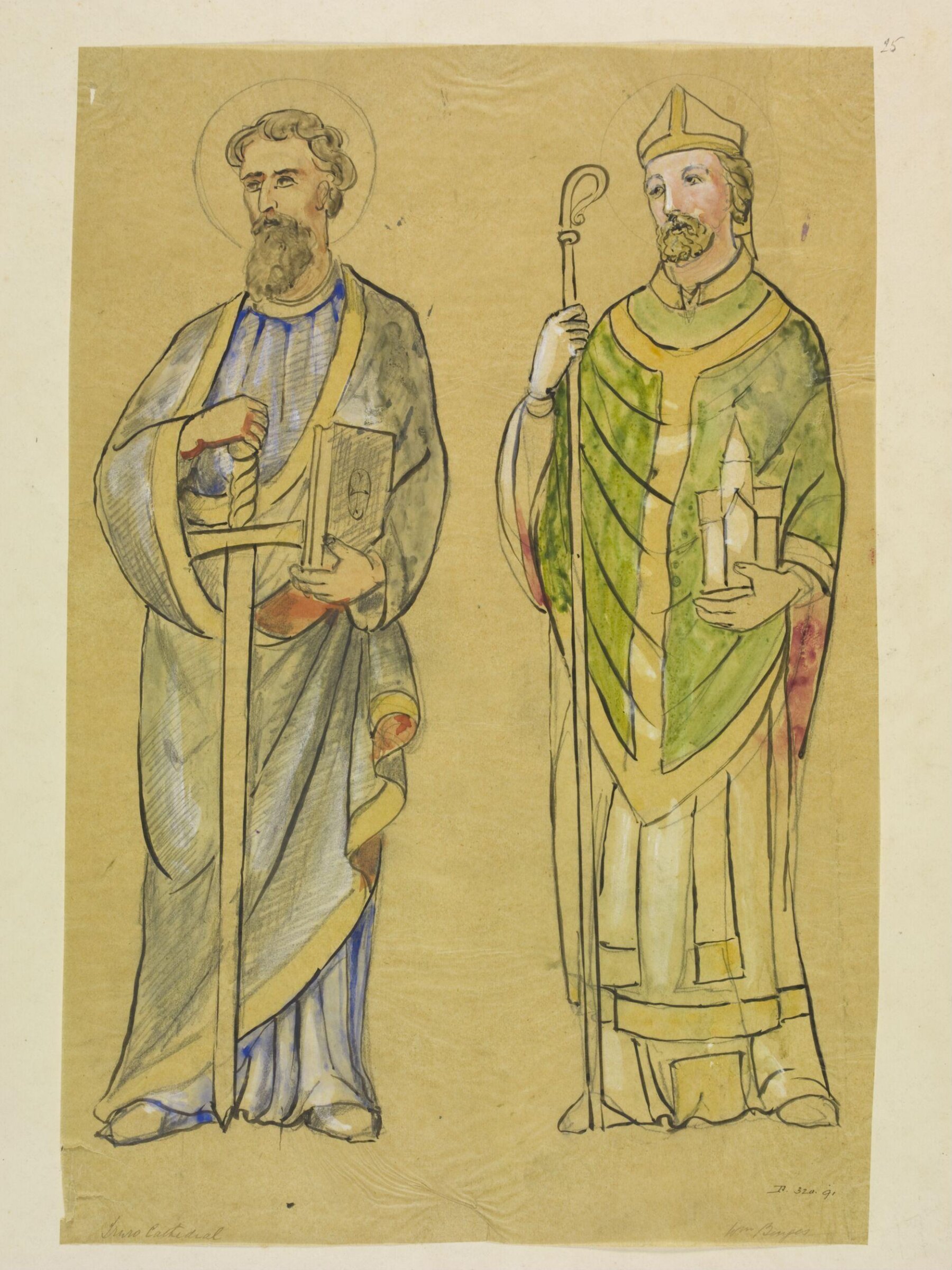 Drawing, William Burges, ca. 1878