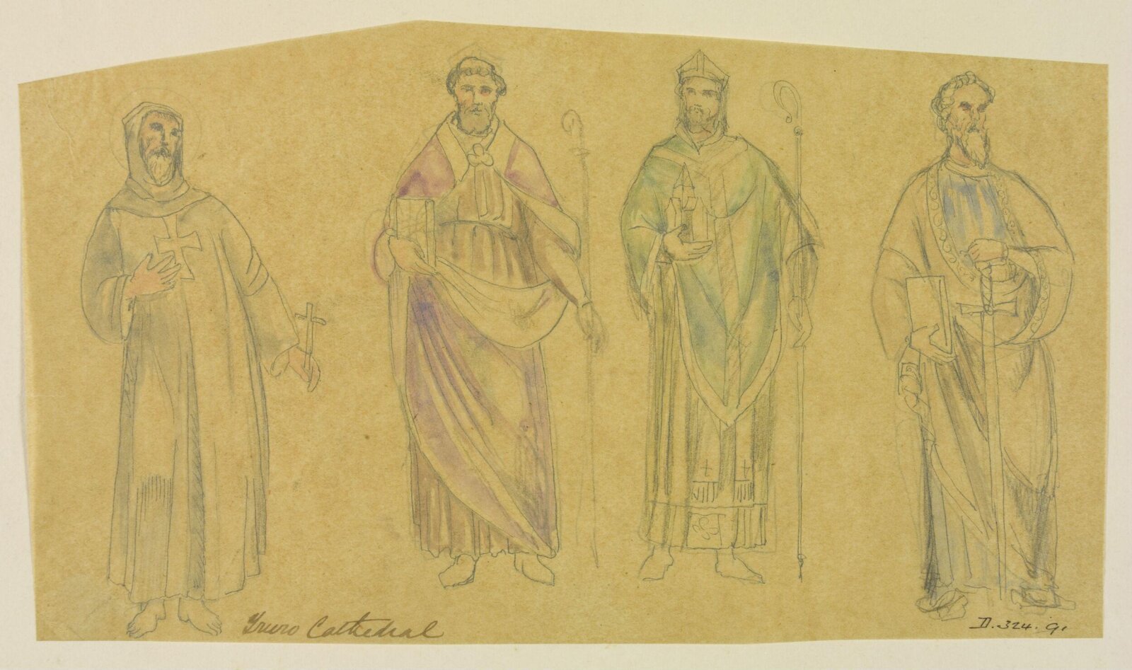 Drawing, William Burges, ca. 1878