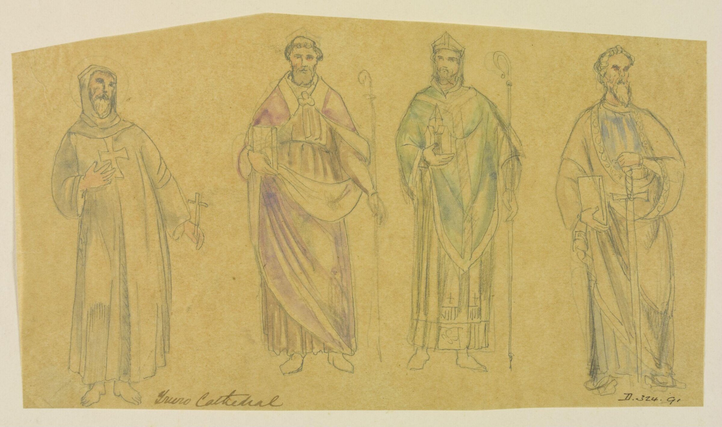 Drawing, William Burges, ca. 1878