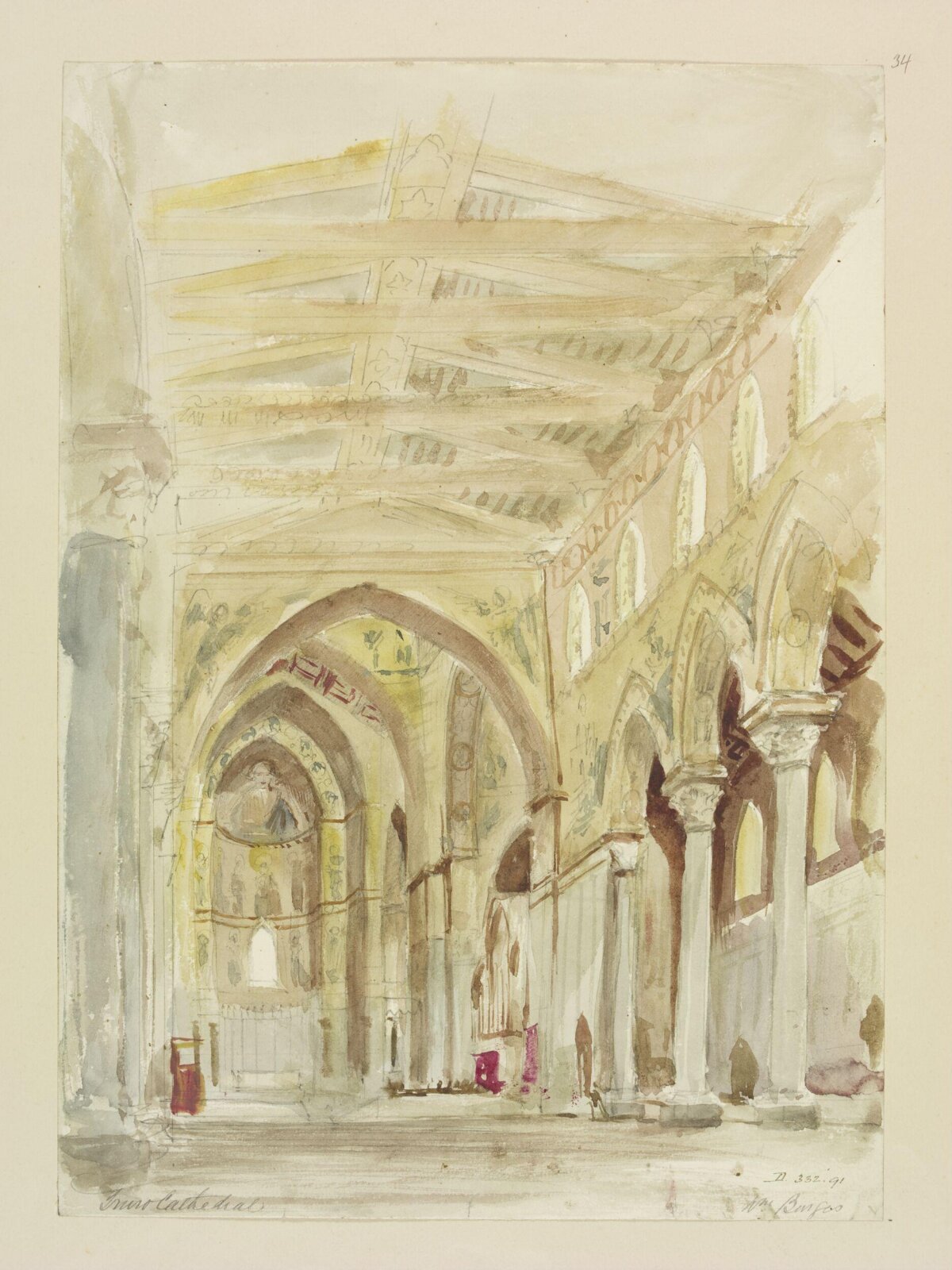 Drawing, William Burges, ca. 1878