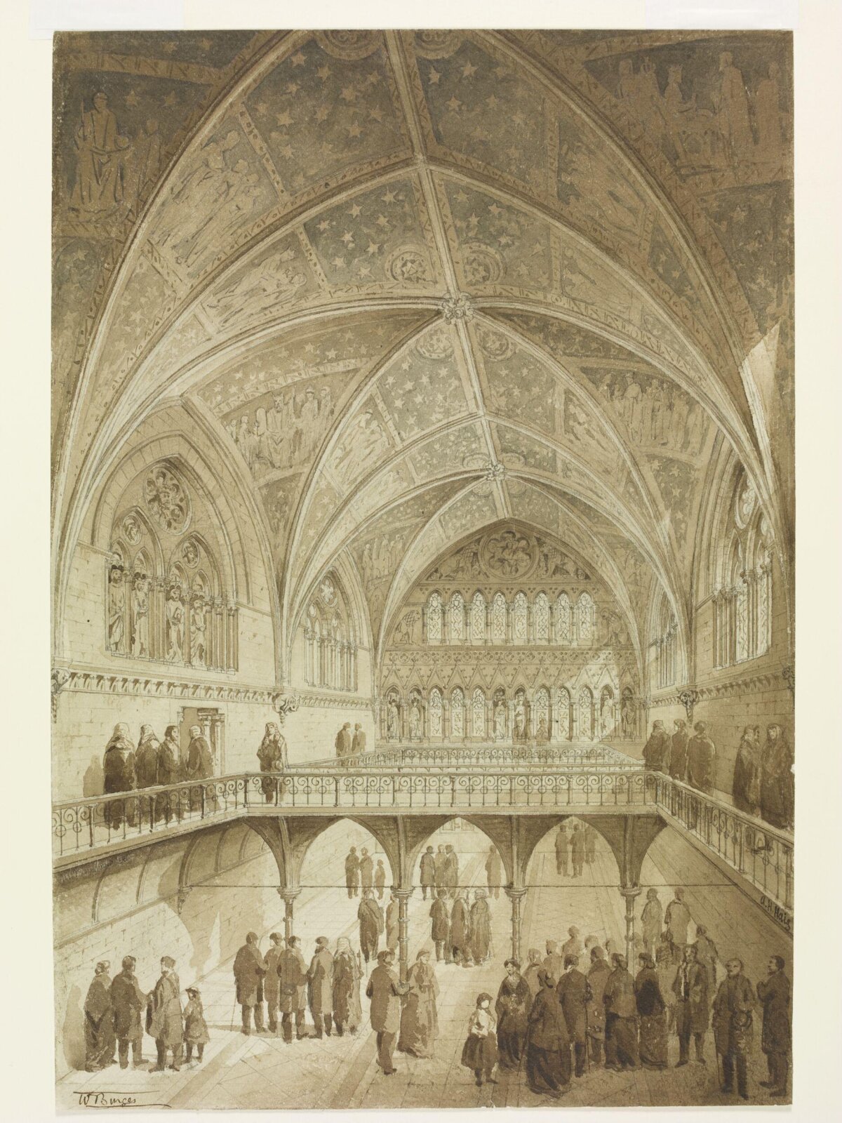 Drawing, William Burges, ca. 1866