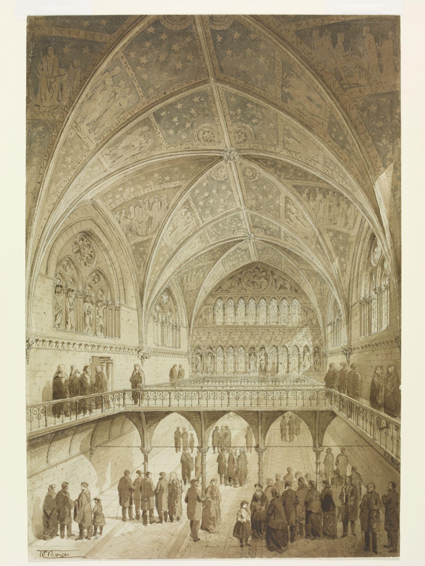 Drawing, William Burges, ca. 1866