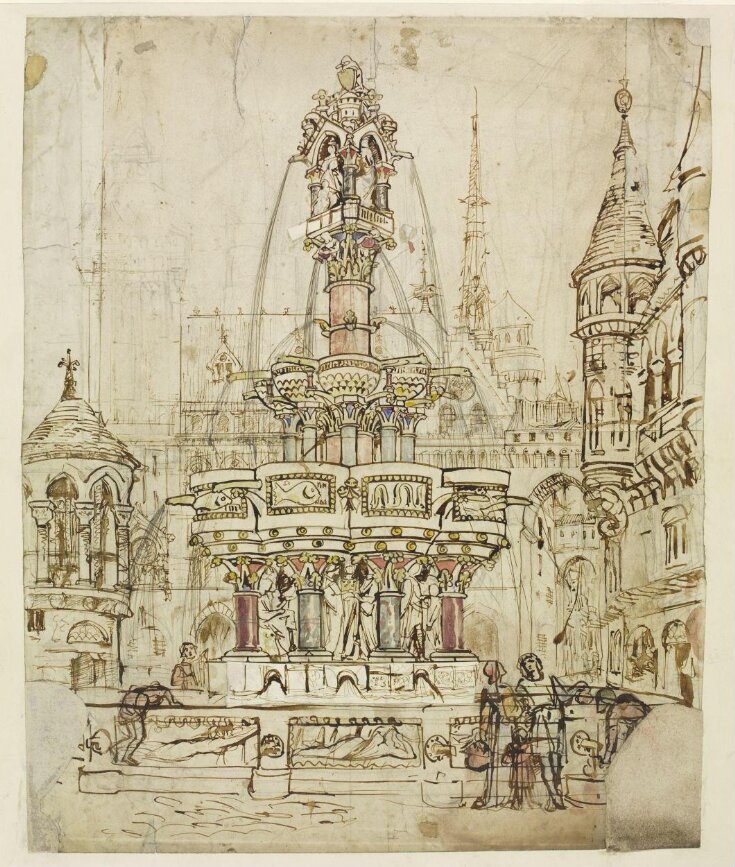 Sketch for a Fountain for the City of Gloucester top image