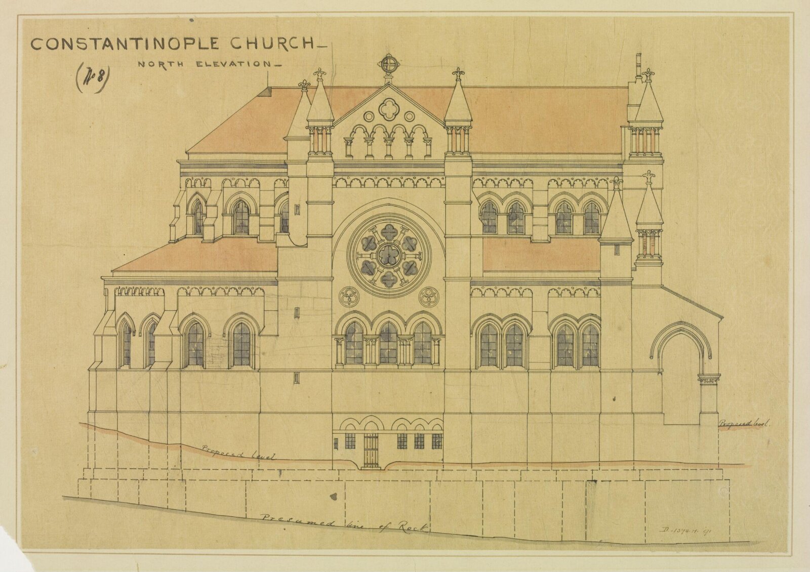 Drawing, William Burges, ca. 1856