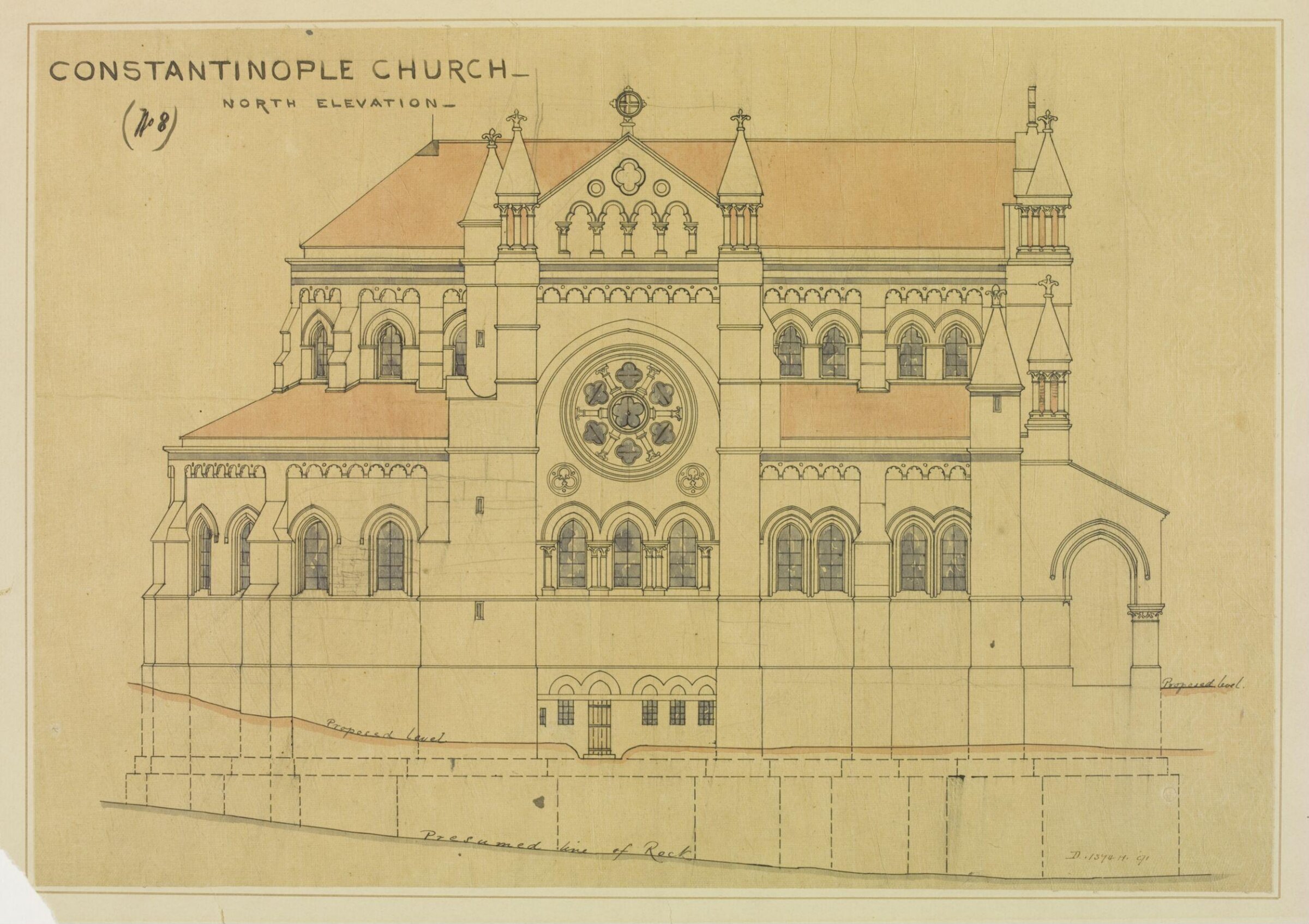 Drawing, William Burges, ca. 1856