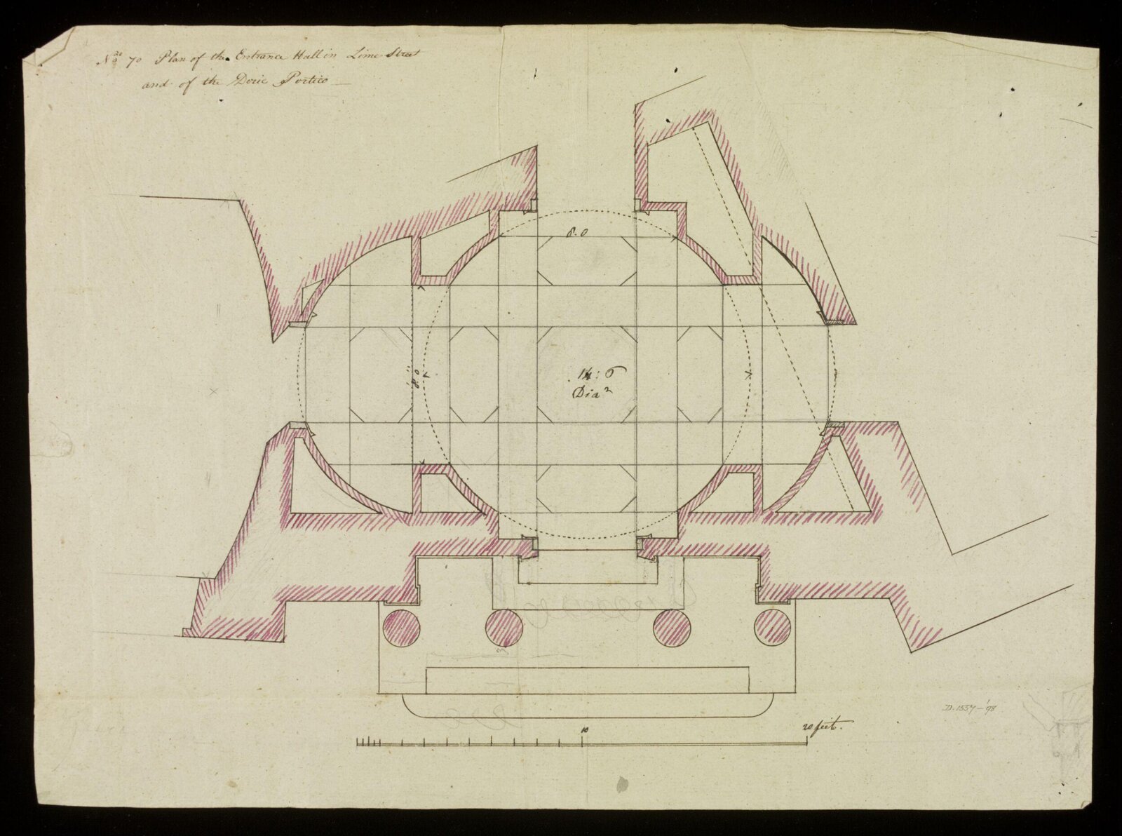 Drawing, Richard Jupp, 1797-98.
