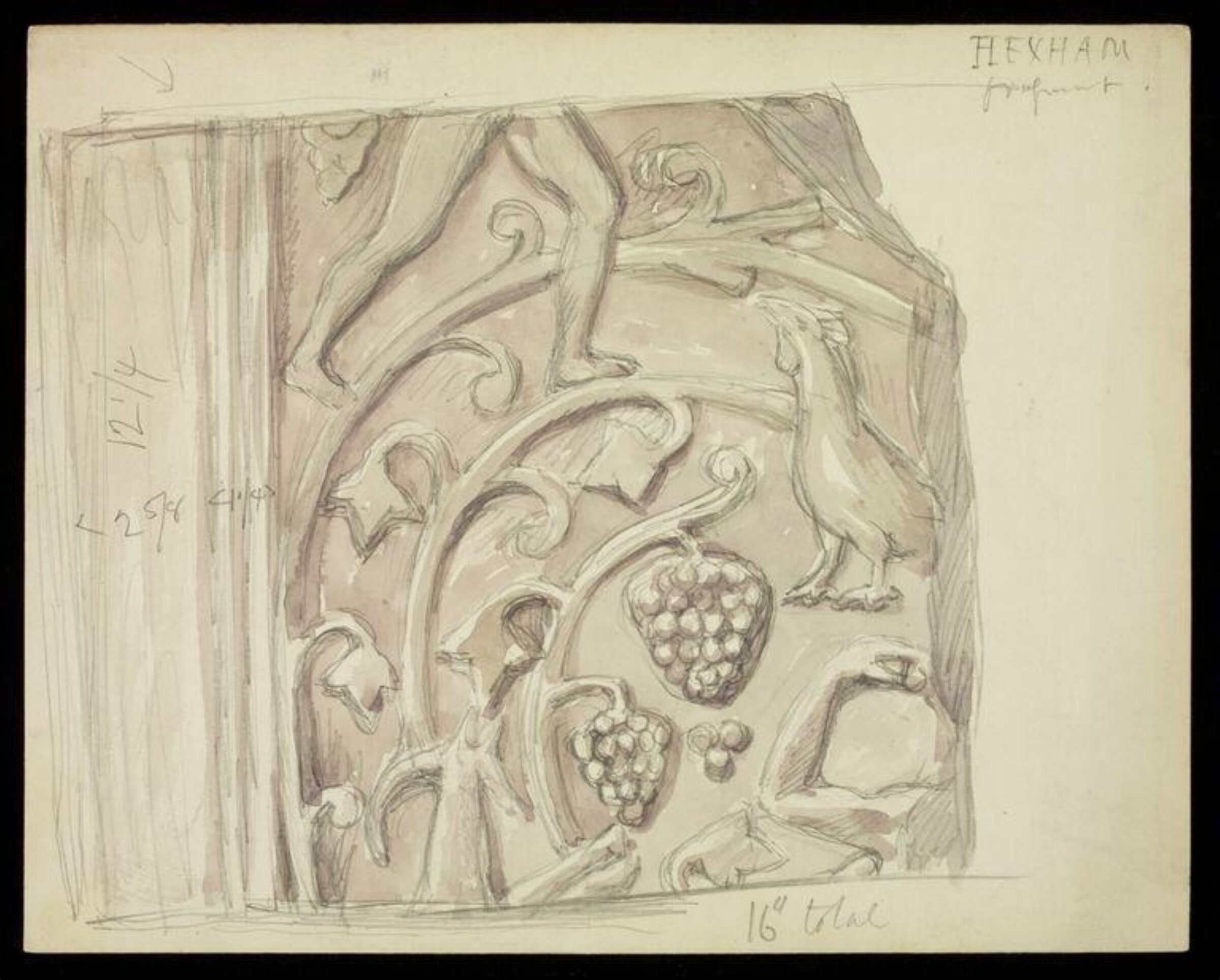 Drawing, W. R. Lethaby, late 19th-early 20th century