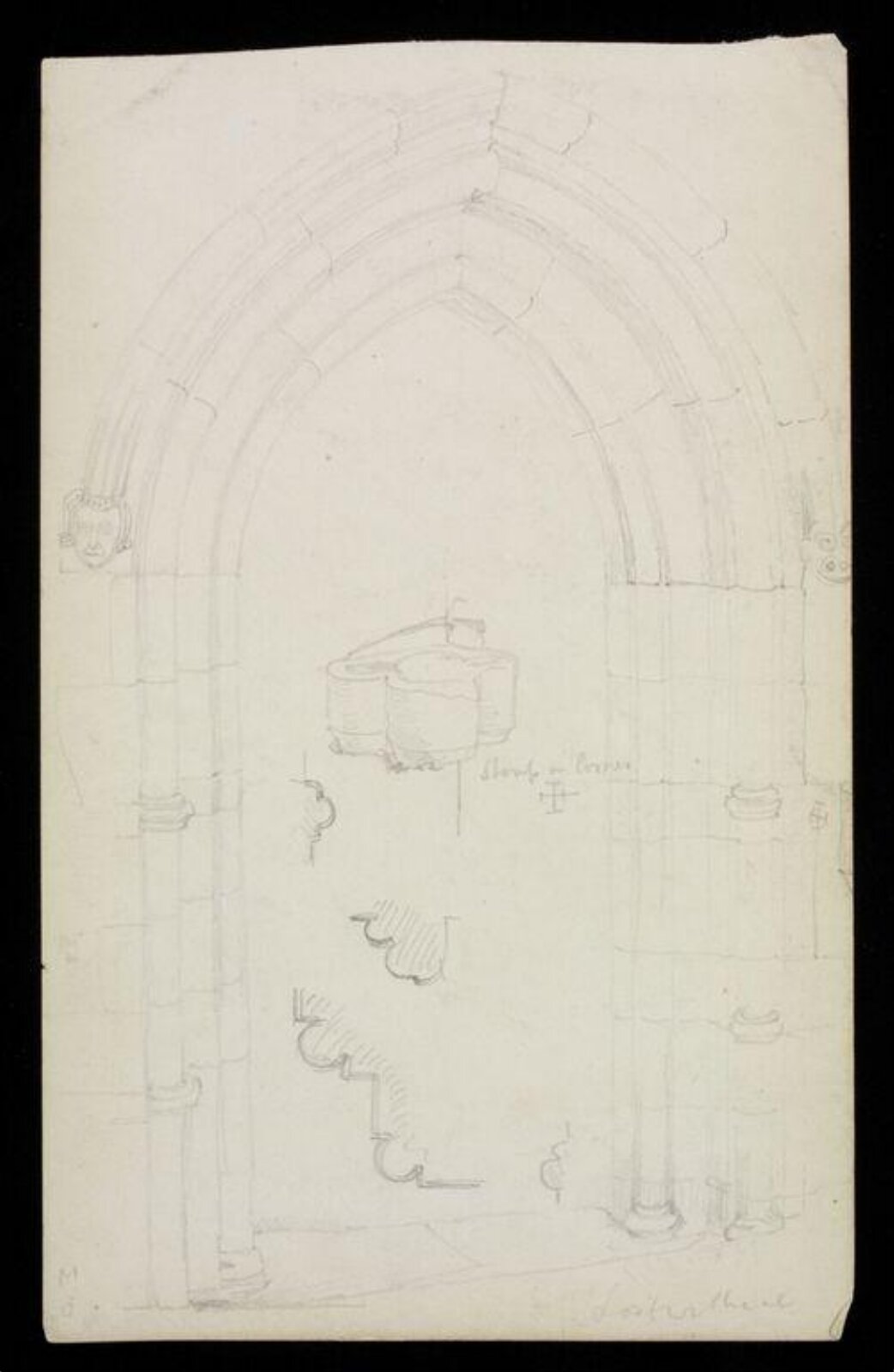 Drawing, W. R. Lethaby, late 19th-early 20th century