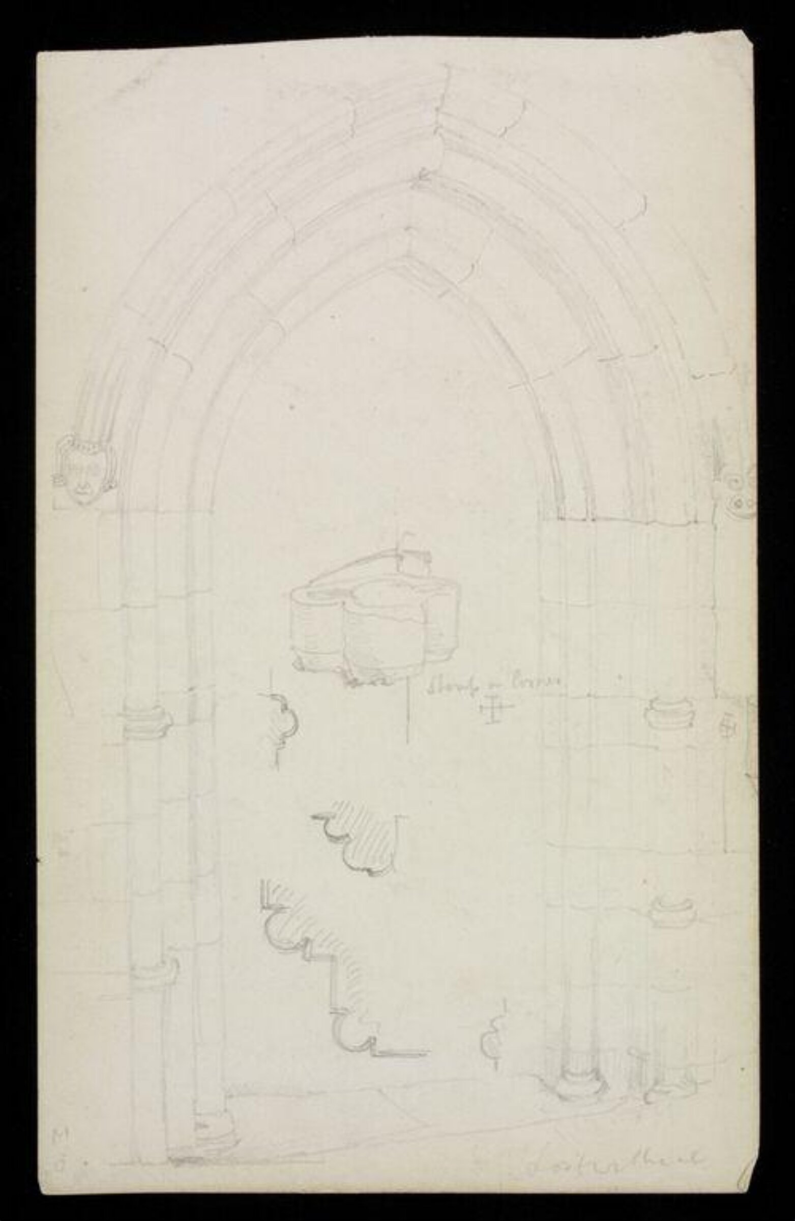 Drawing, W. R. Lethaby, late 19th-early 20th century