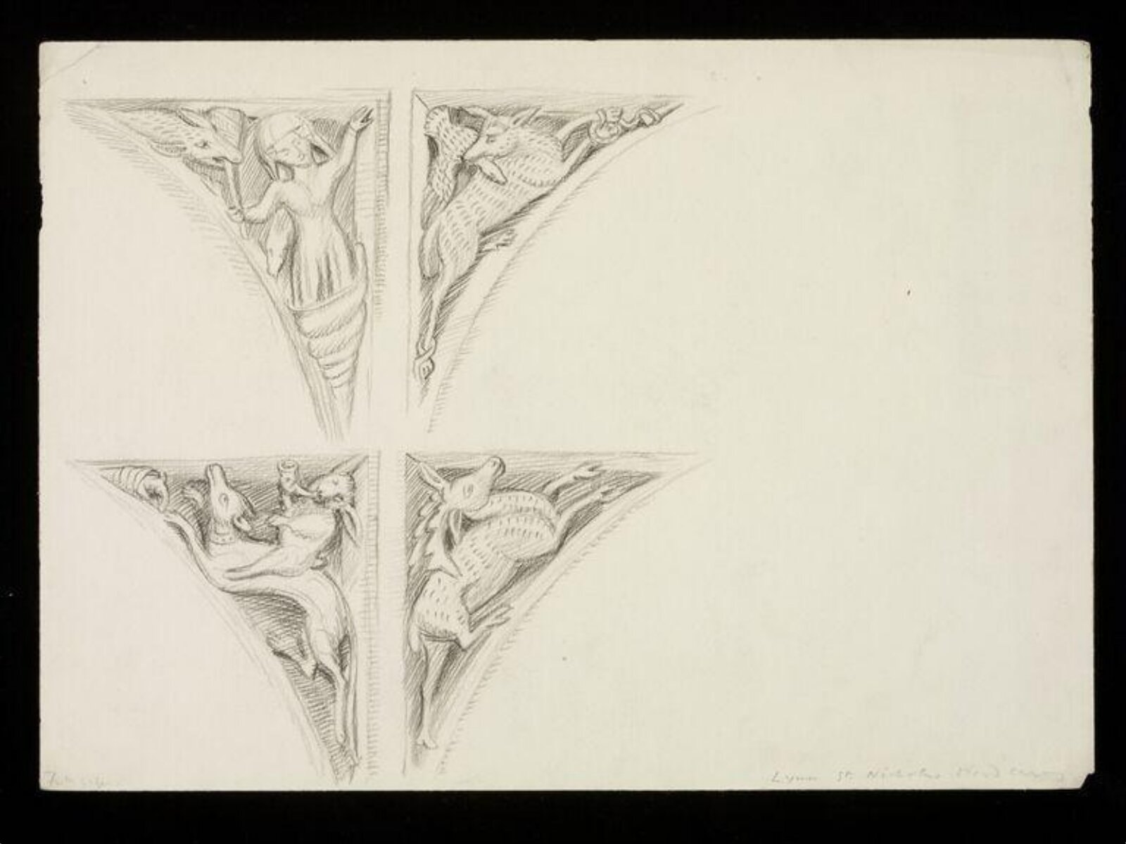 Drawing, W. R. Lethaby, late 19th-early 20th century