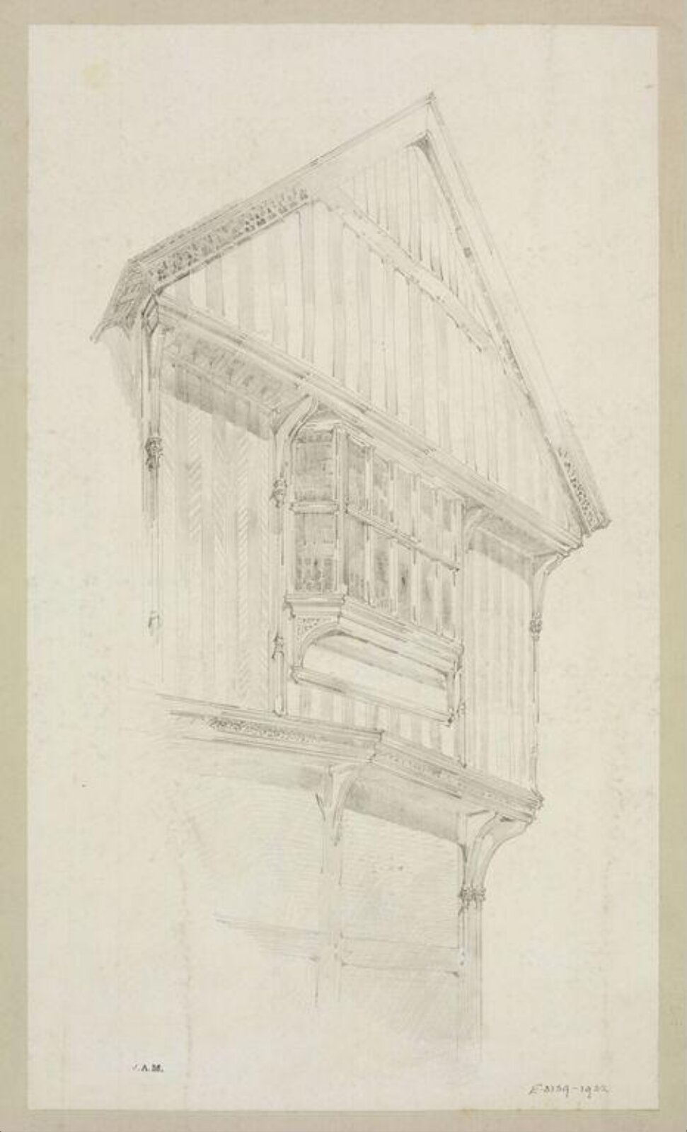 Drawing, W. R. Lethaby, late 19th-early 20th century