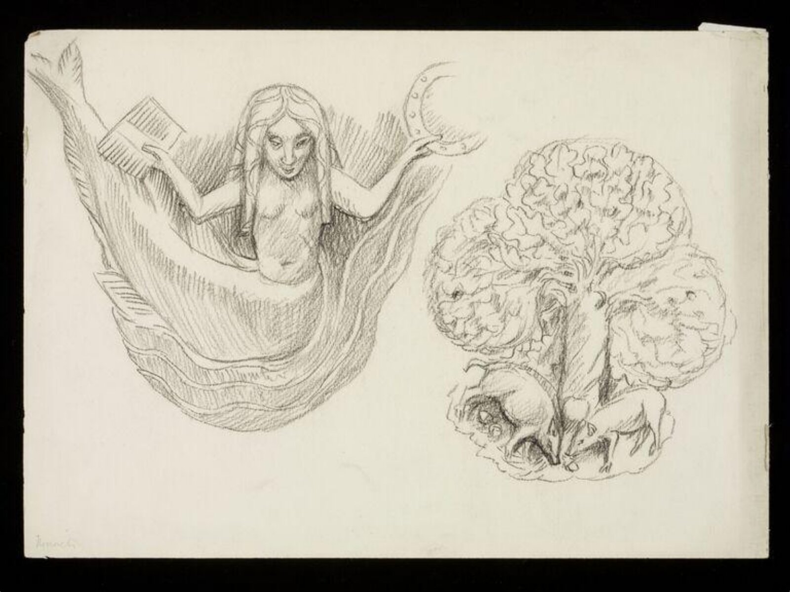Drawing, W. R. Lethaby, late 19th-early 20th century