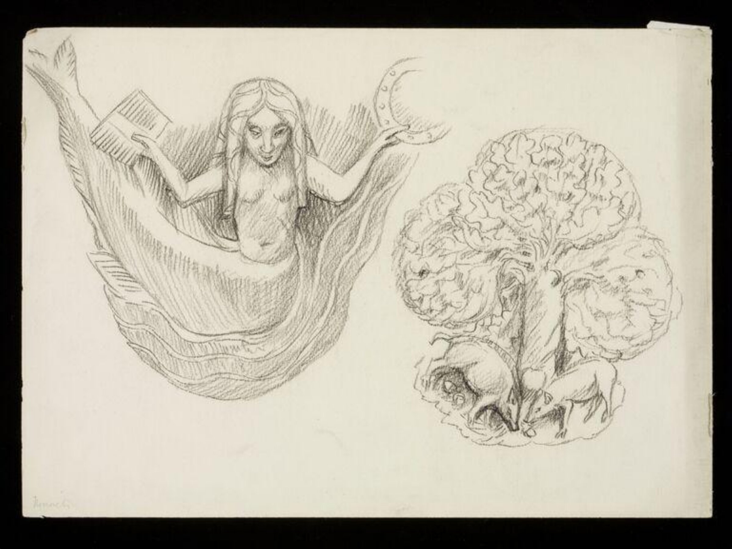 Drawing, W. R. Lethaby, late 19th-early 20th century