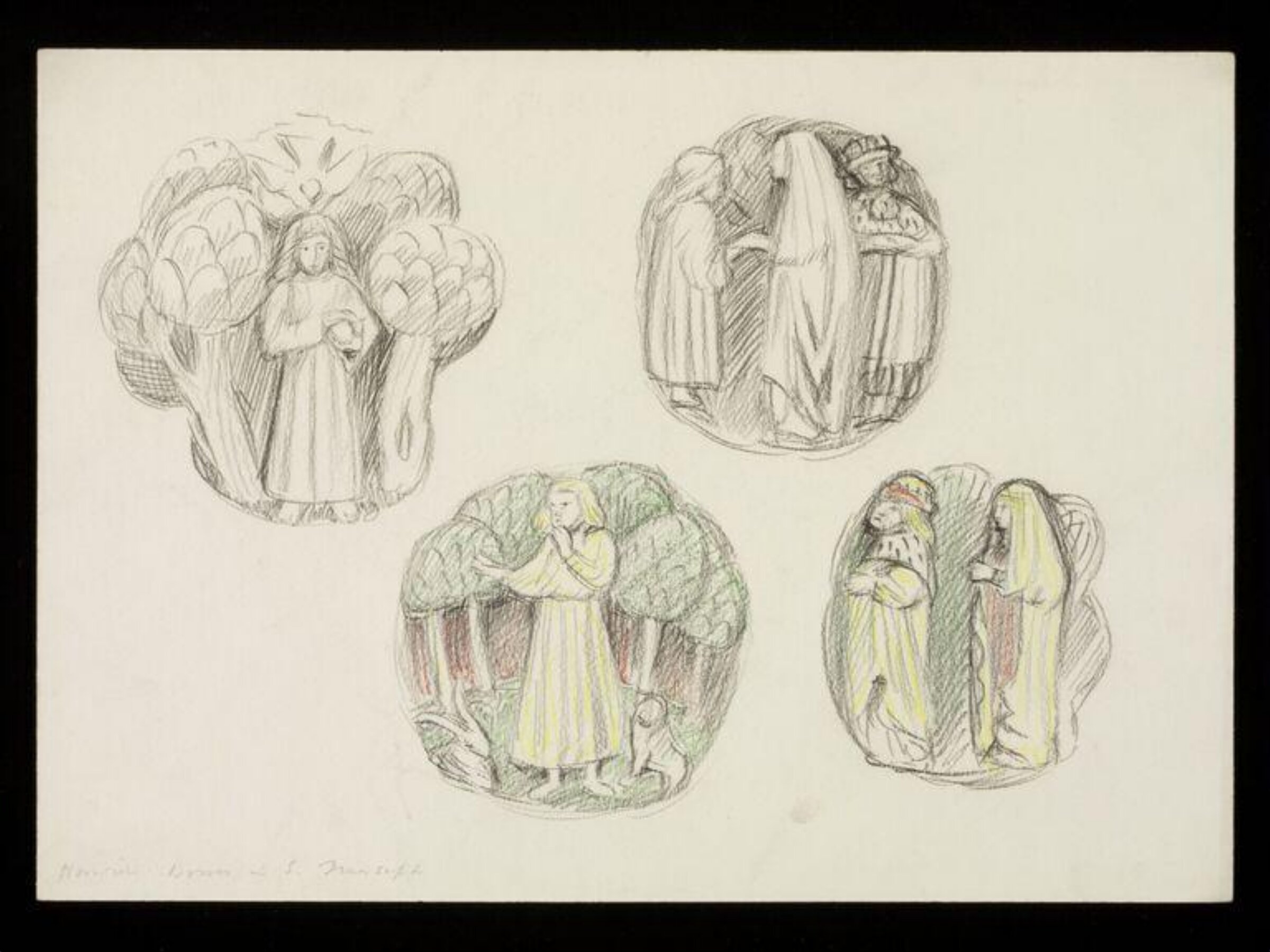 Drawing, W. R. Lethaby, late 19th-early 20th century