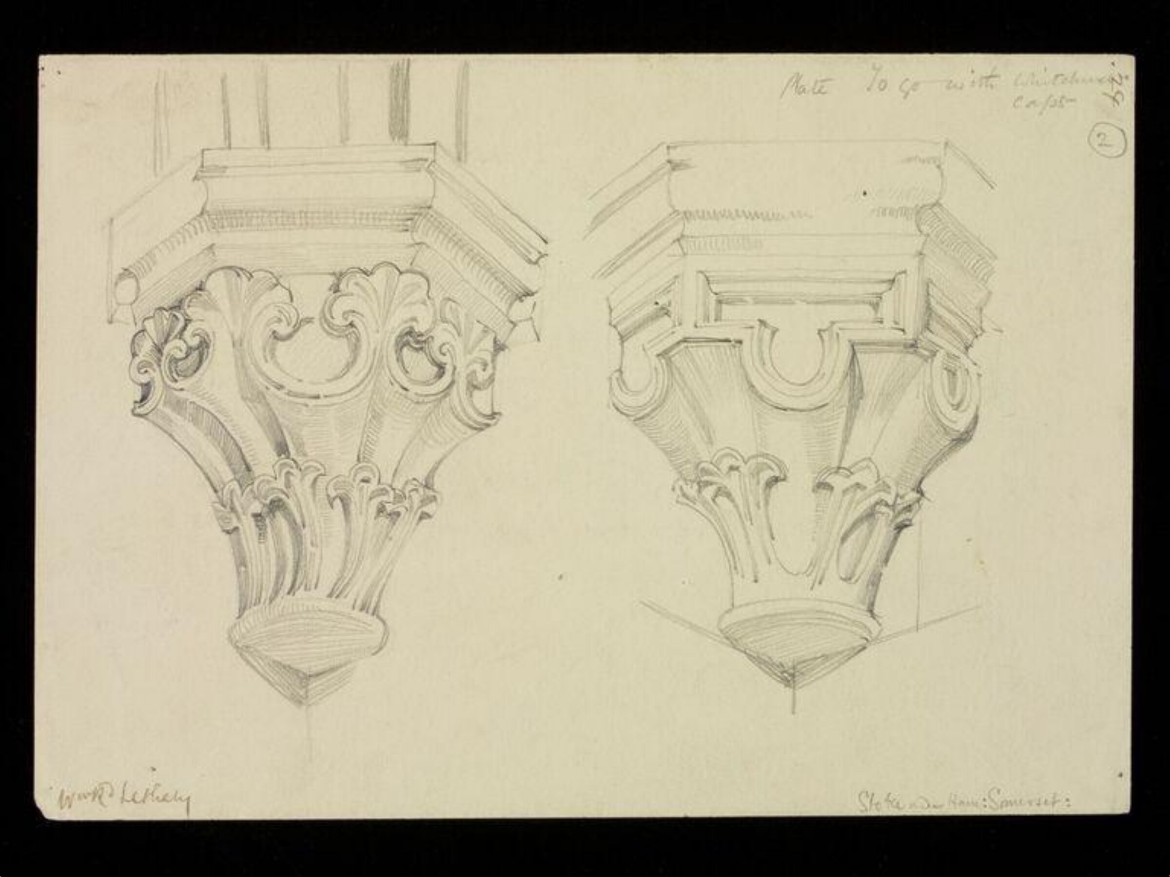 Drawing, W. R. Lethaby, late 19th-early 20th century
