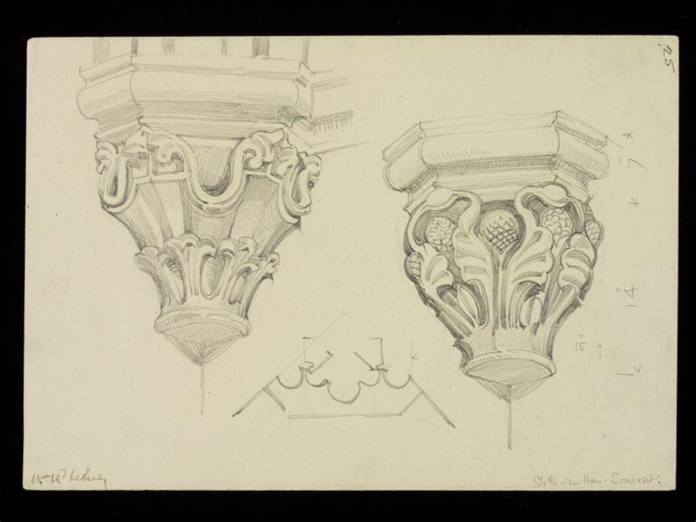 Drawing, W. R. Lethaby, late 19th-early 20th century