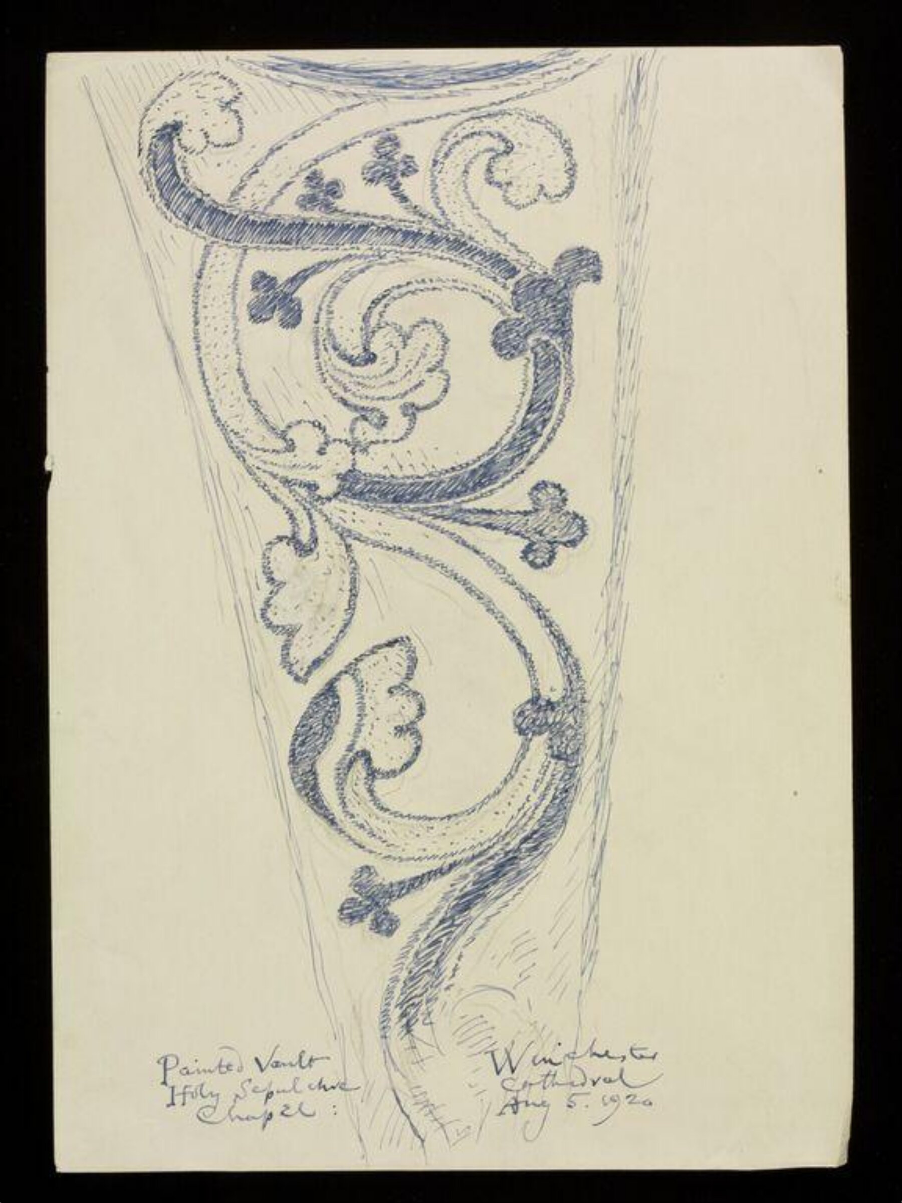 Drawing, W. R. Lethaby, 1920