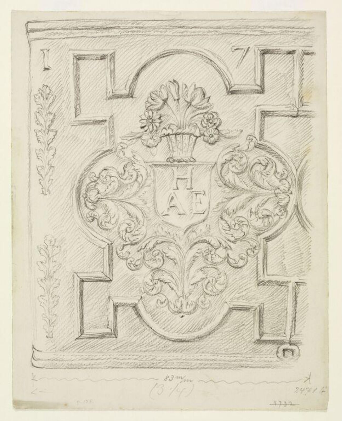 Drawing, W. R. Lethaby, late 19th century