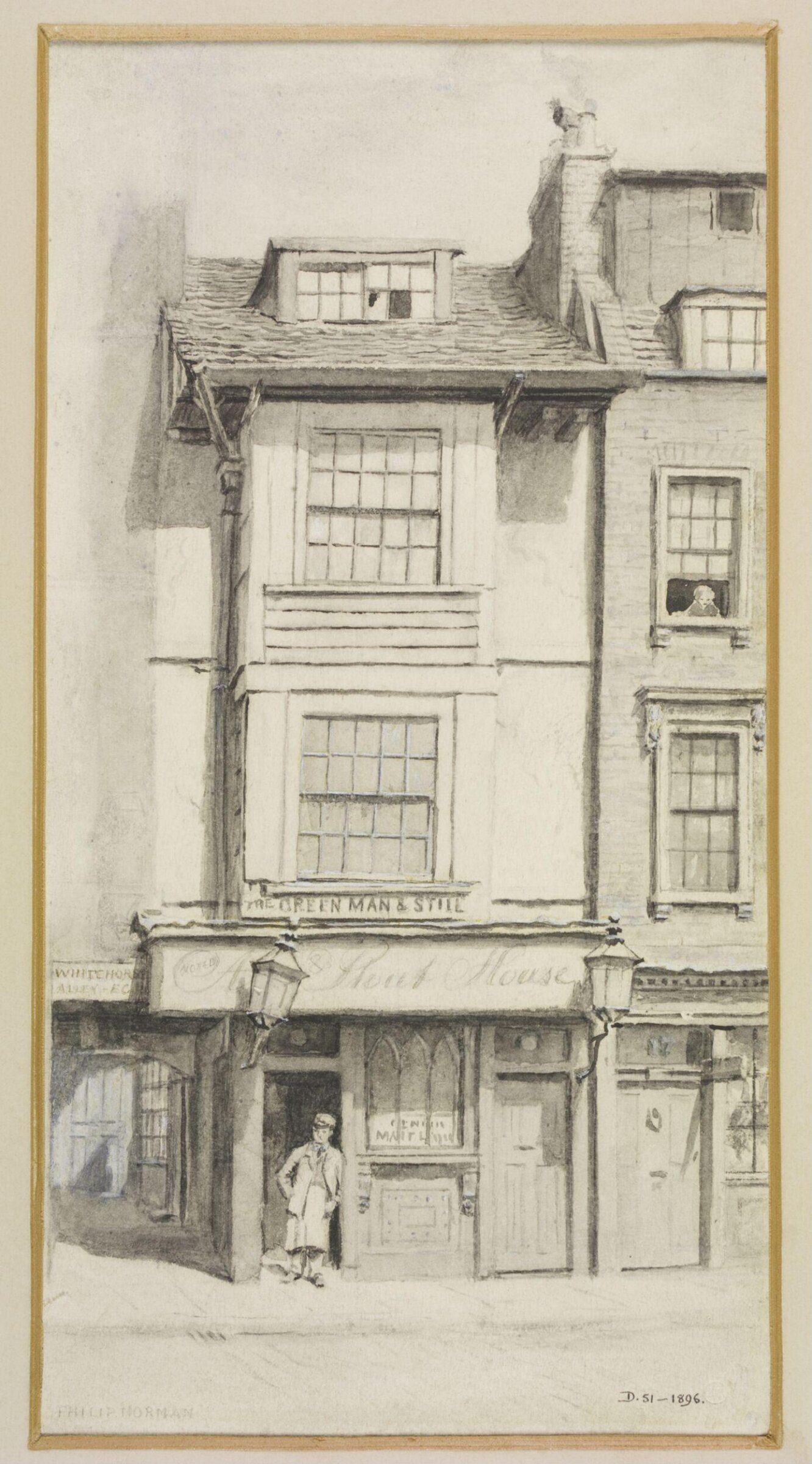 Drawing, Philip Norman, 1886