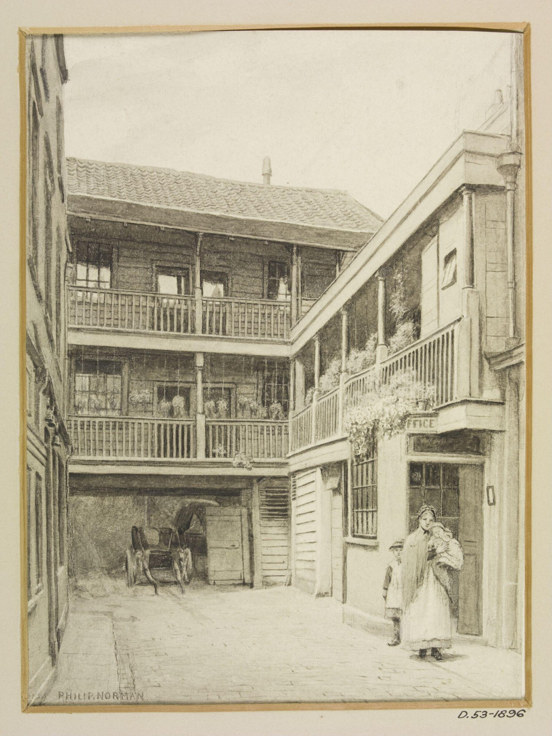 Drawing, Philip Norman, 1890