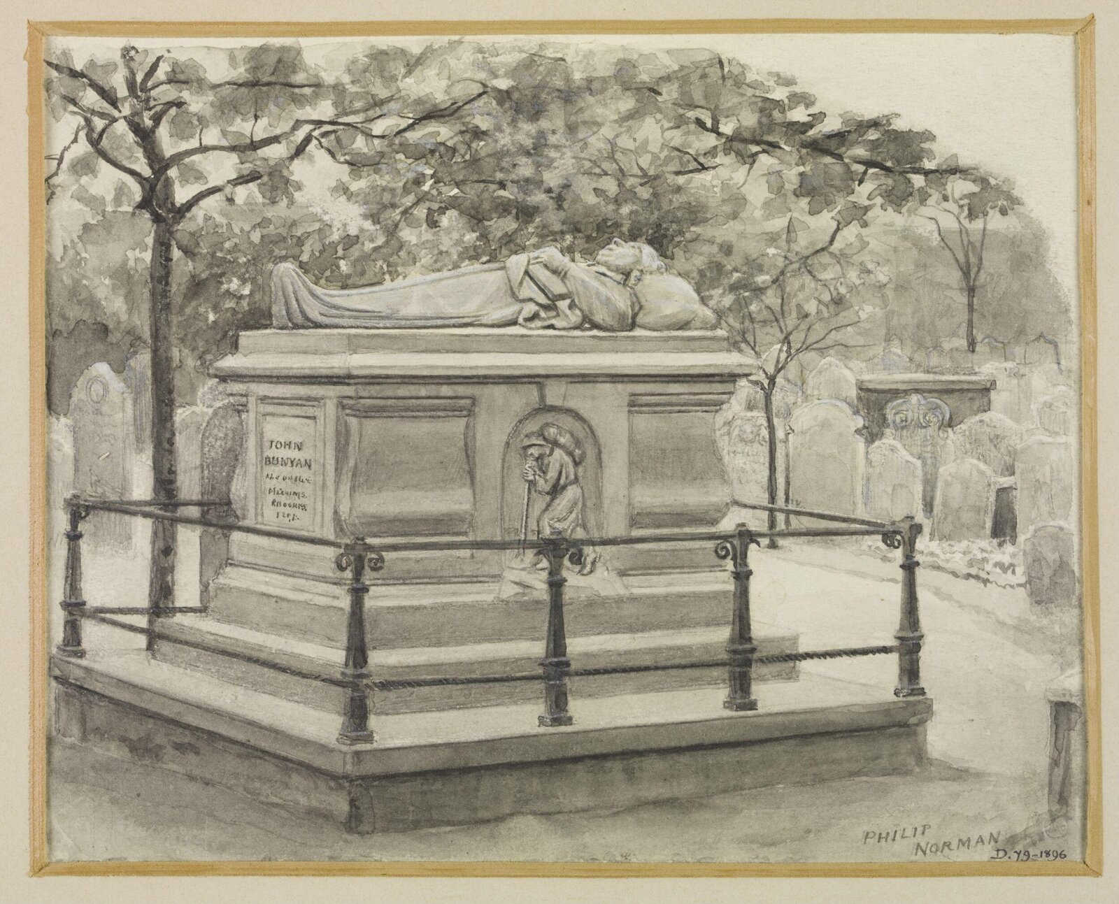 Drawing, Philip Norman, c. 1880s