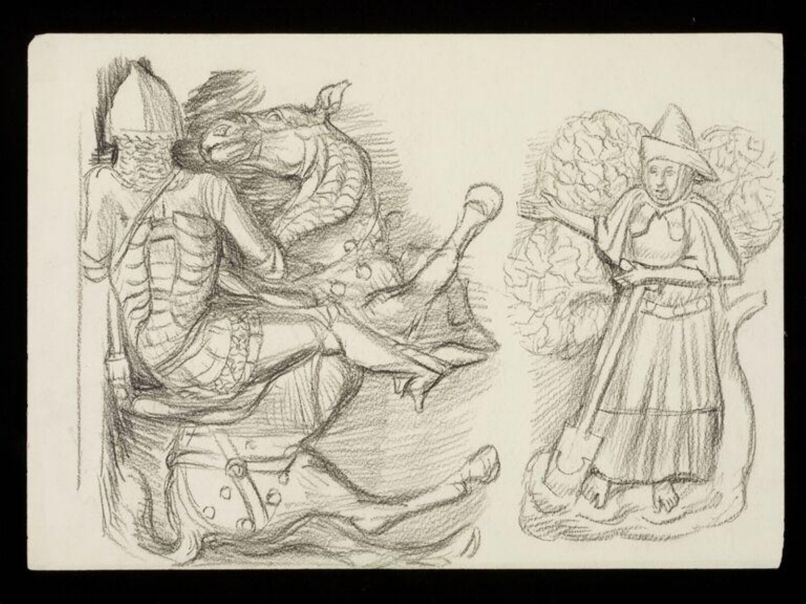 Drawing, W. R. Lethaby, late 19th-early 20th century