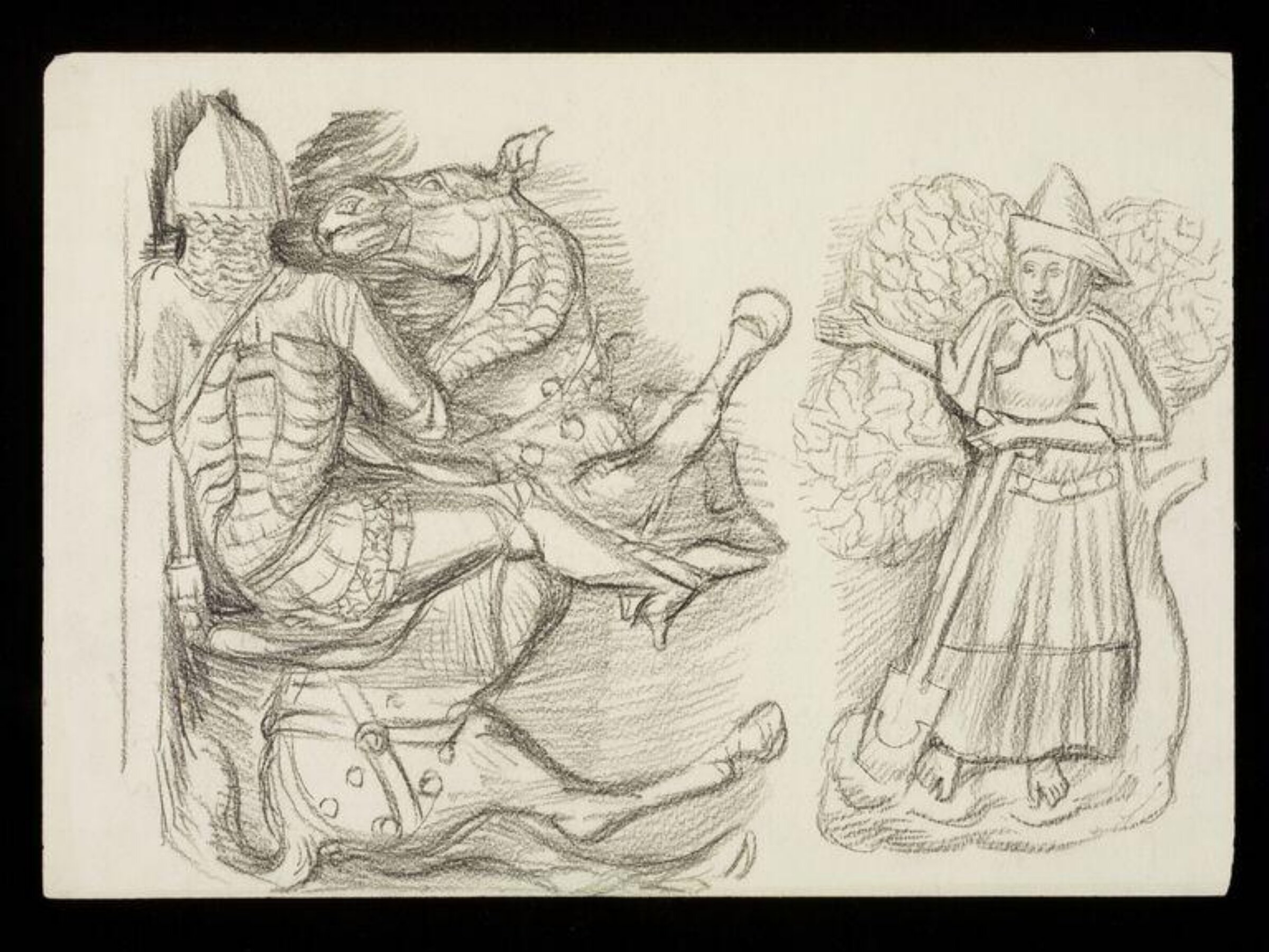 Drawing, W. R. Lethaby, late 19th-early 20th century