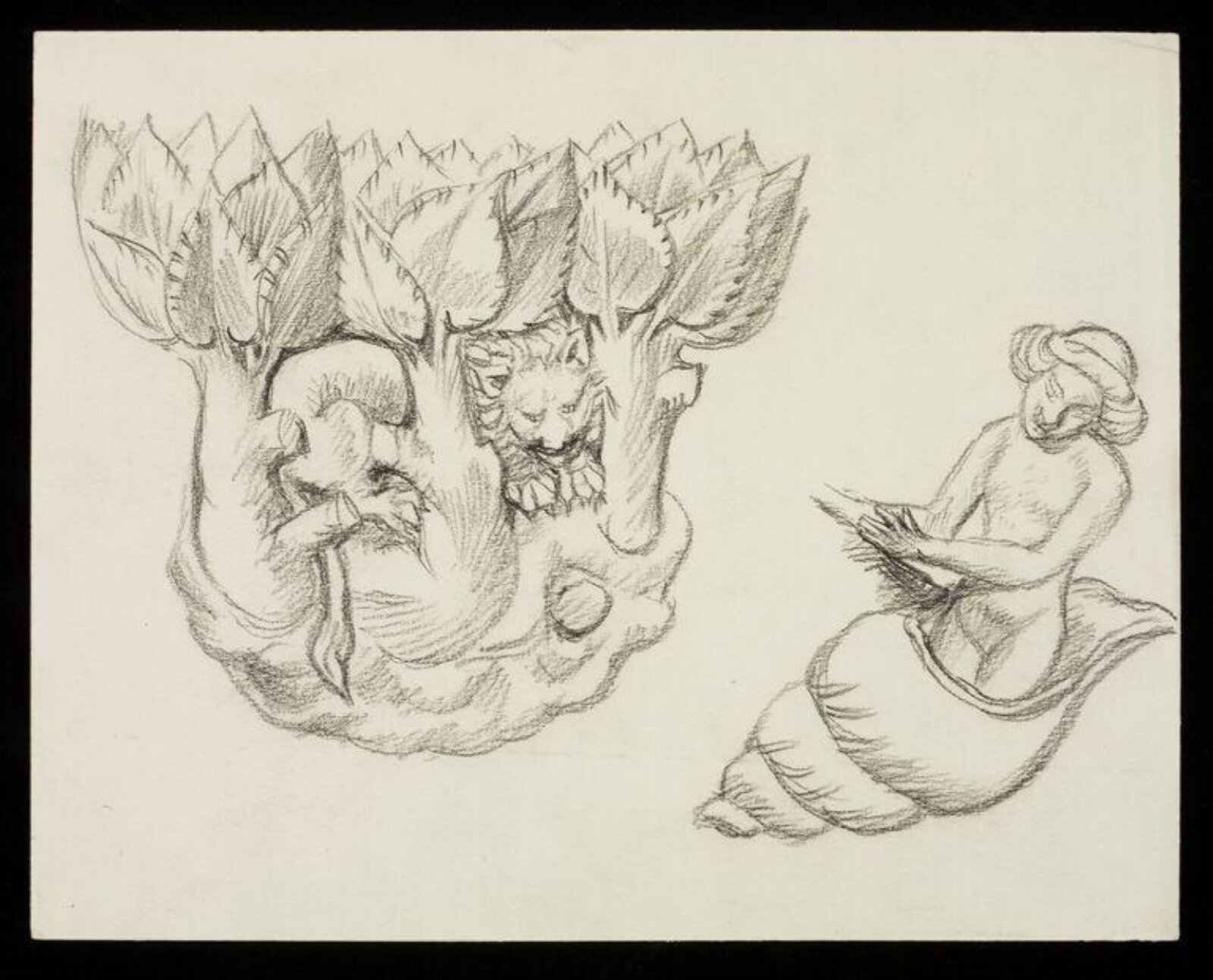 Drawing, W. R. Lethaby, late 19th-early 20th century