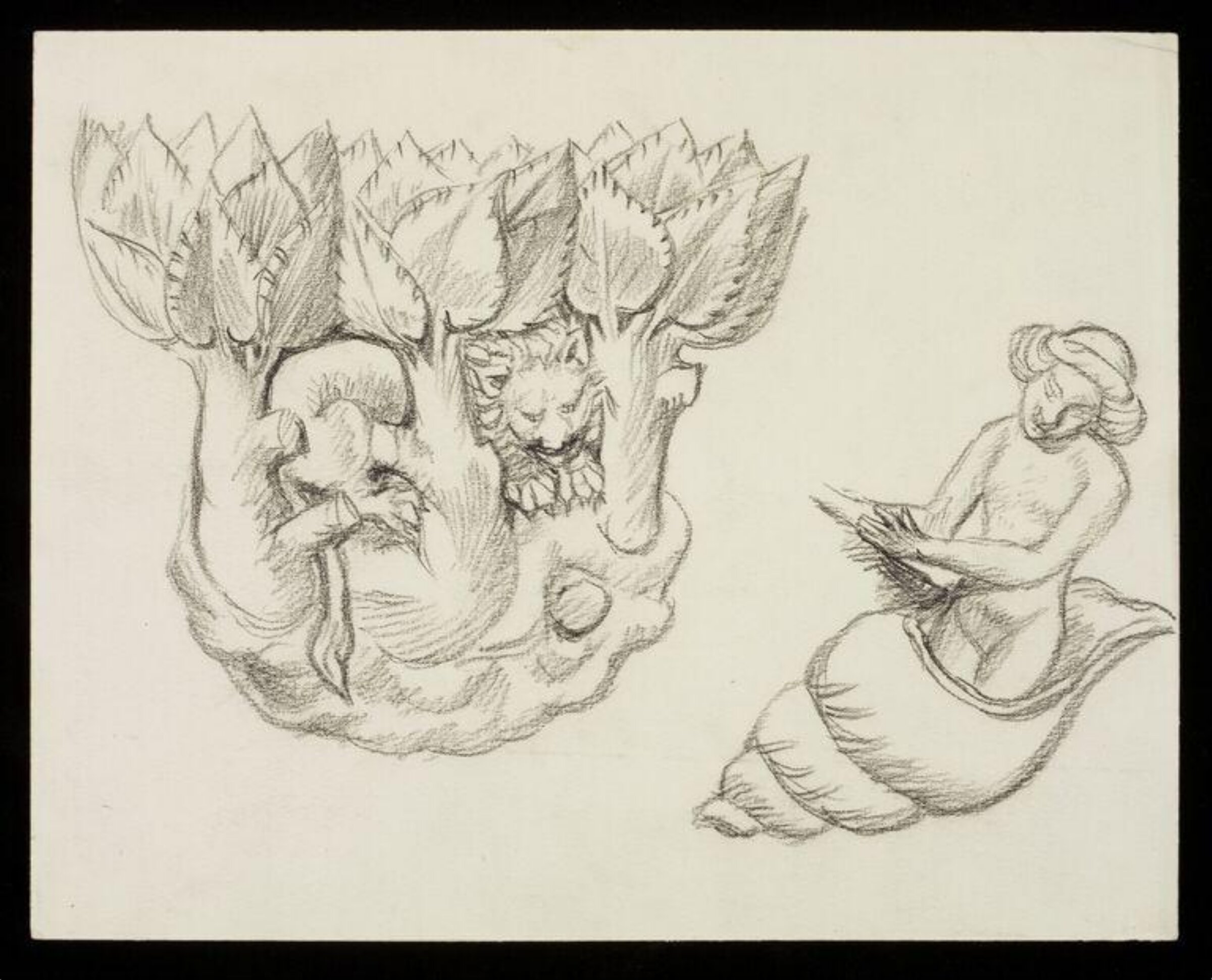 Drawing, W. R. Lethaby, late 19th-early 20th century