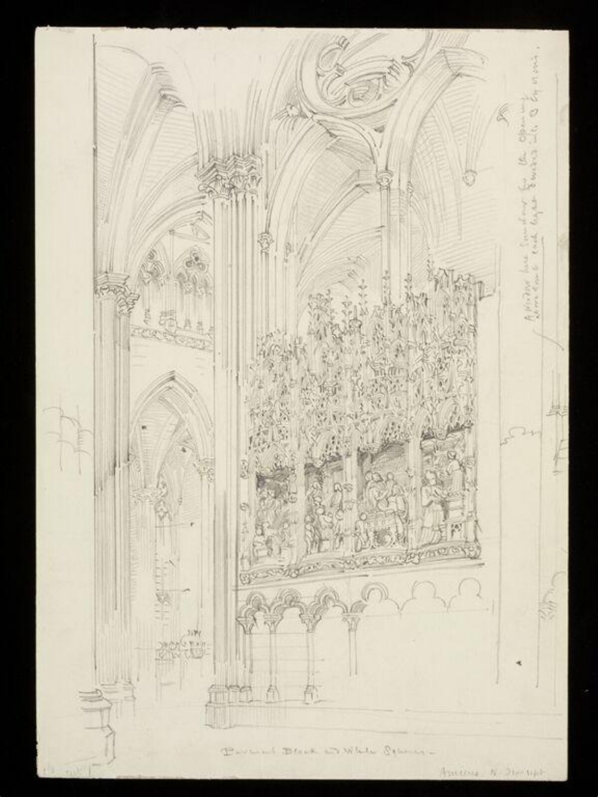 Drawing, W. R. Lethaby, late 19th-early 20th century